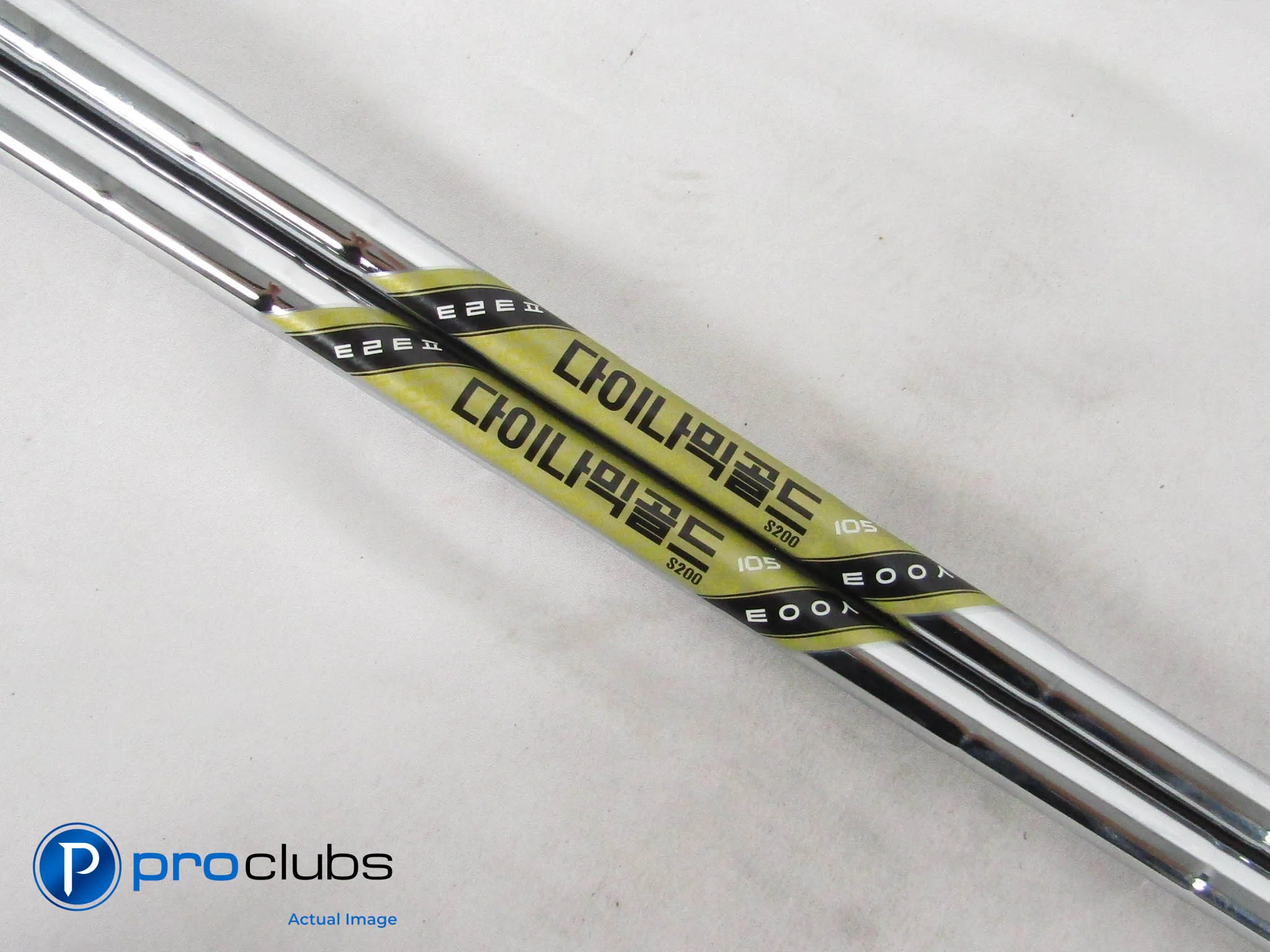 New 2pc Korean True Temper Dynamic Gold 105 S200 Wedge Shaft Set #502242