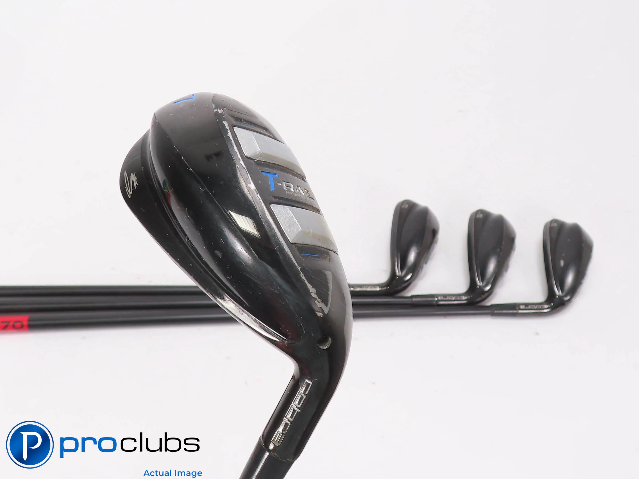Cobra '21 T-Rail 7-PW Hybrid Iron Set KBS TGI 70 Regular+ Flex Graph +1" 512320