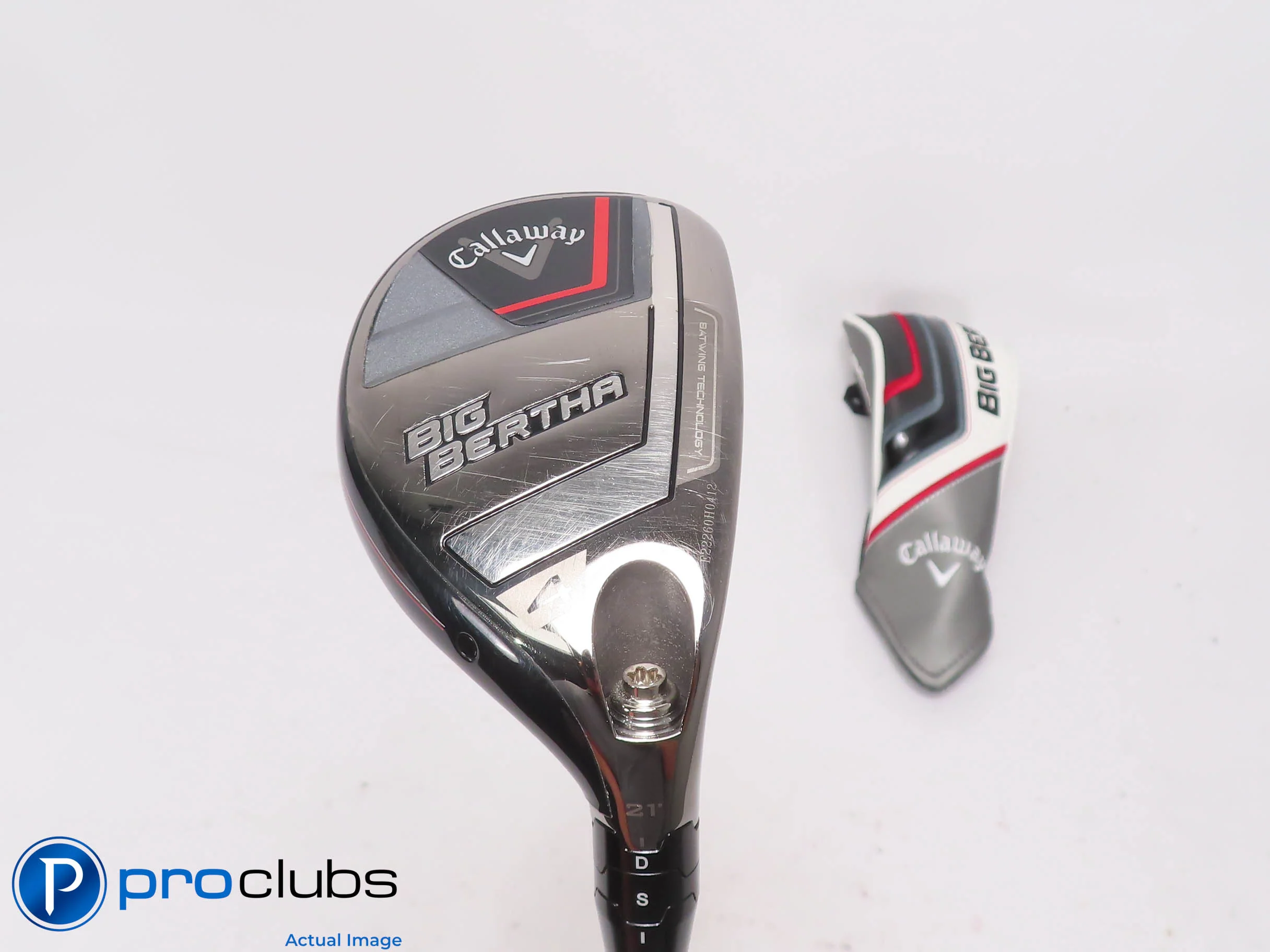 Nice Callaway 2023 Big Bertha 21* 4 Hybrid w/Cover - RCH 65 Senior Flex 509181