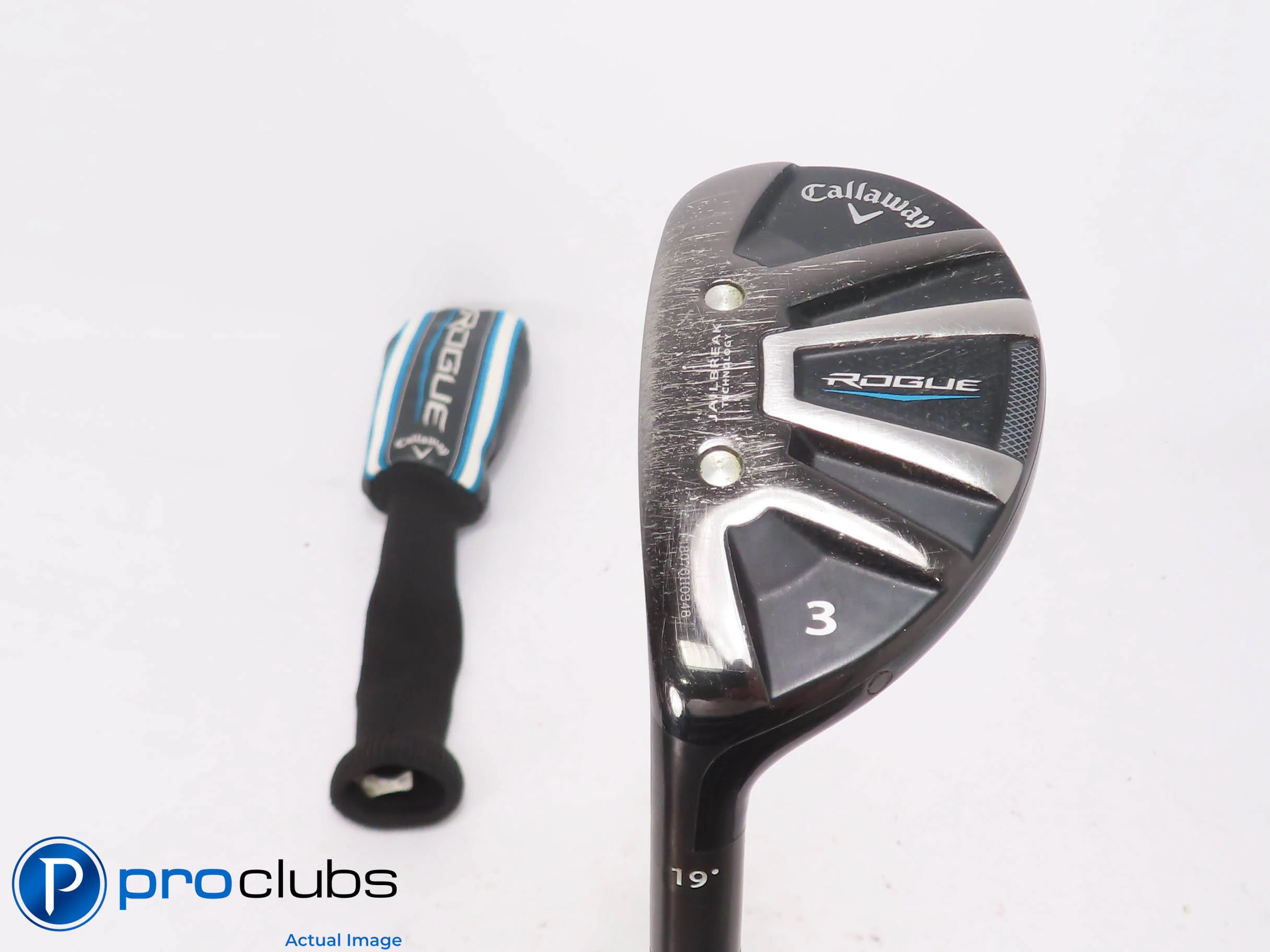 Left Handed Callaway Rogue 19* 3 Hybrid w/HC - Catalyst 80 6.0 Stiff Flex 508079