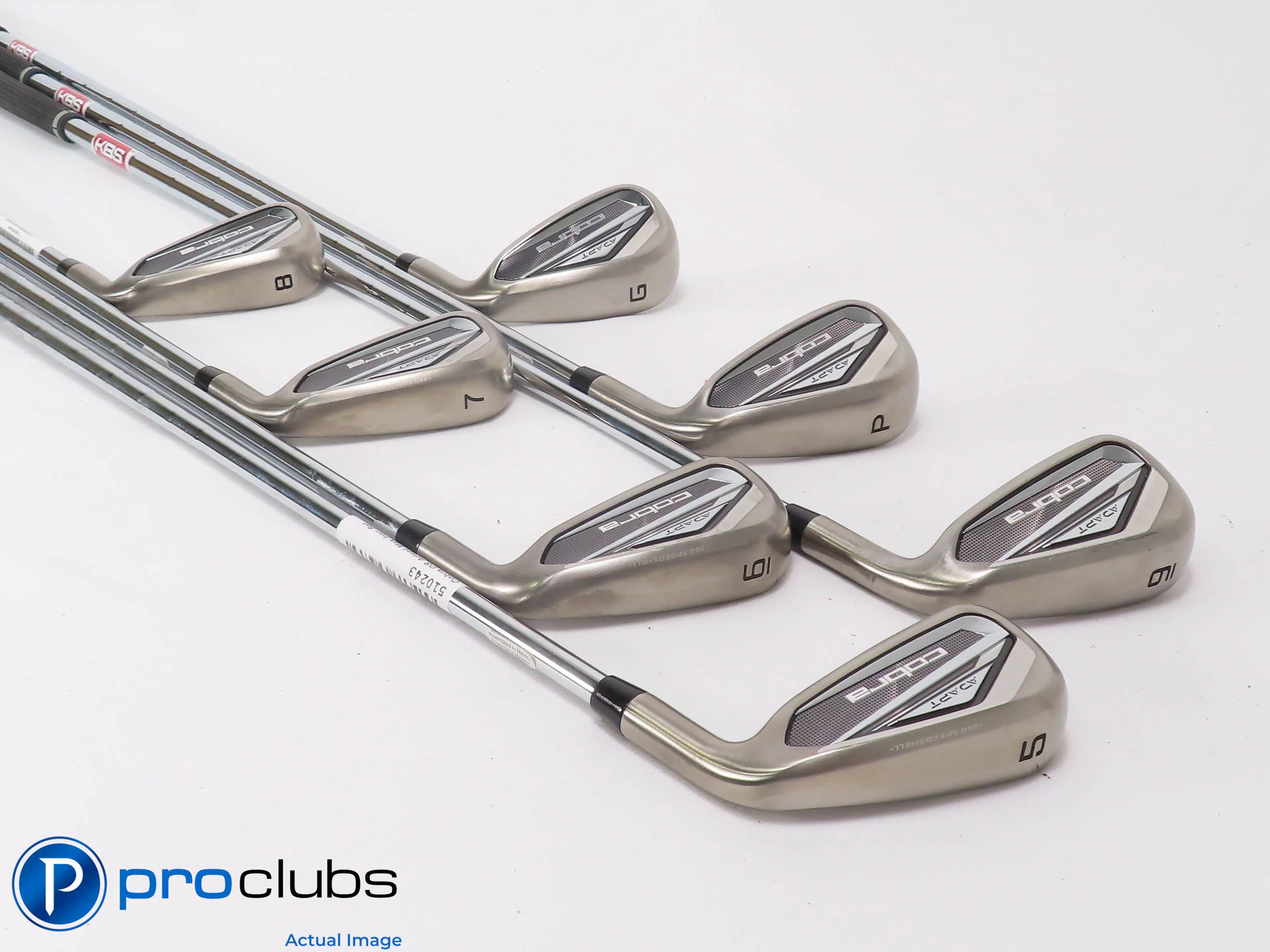 Nice Cobra DS-Adapt 5-PW,GW Iron Set - KBS Tour Lite Regular Flex Steel 510243 - Image 2