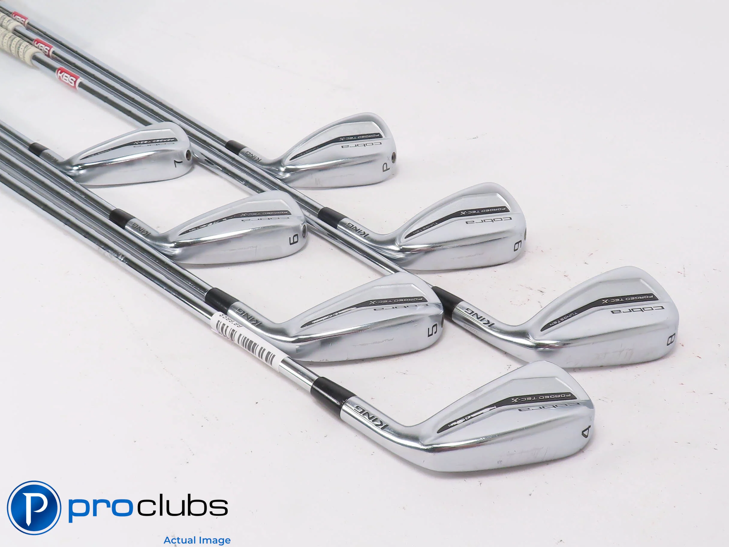 Cobra Forged Tec-X 4-PW Iron Set - KBS Tour Lite Stiff Flex Steel -3/4" 507489 - Image 2