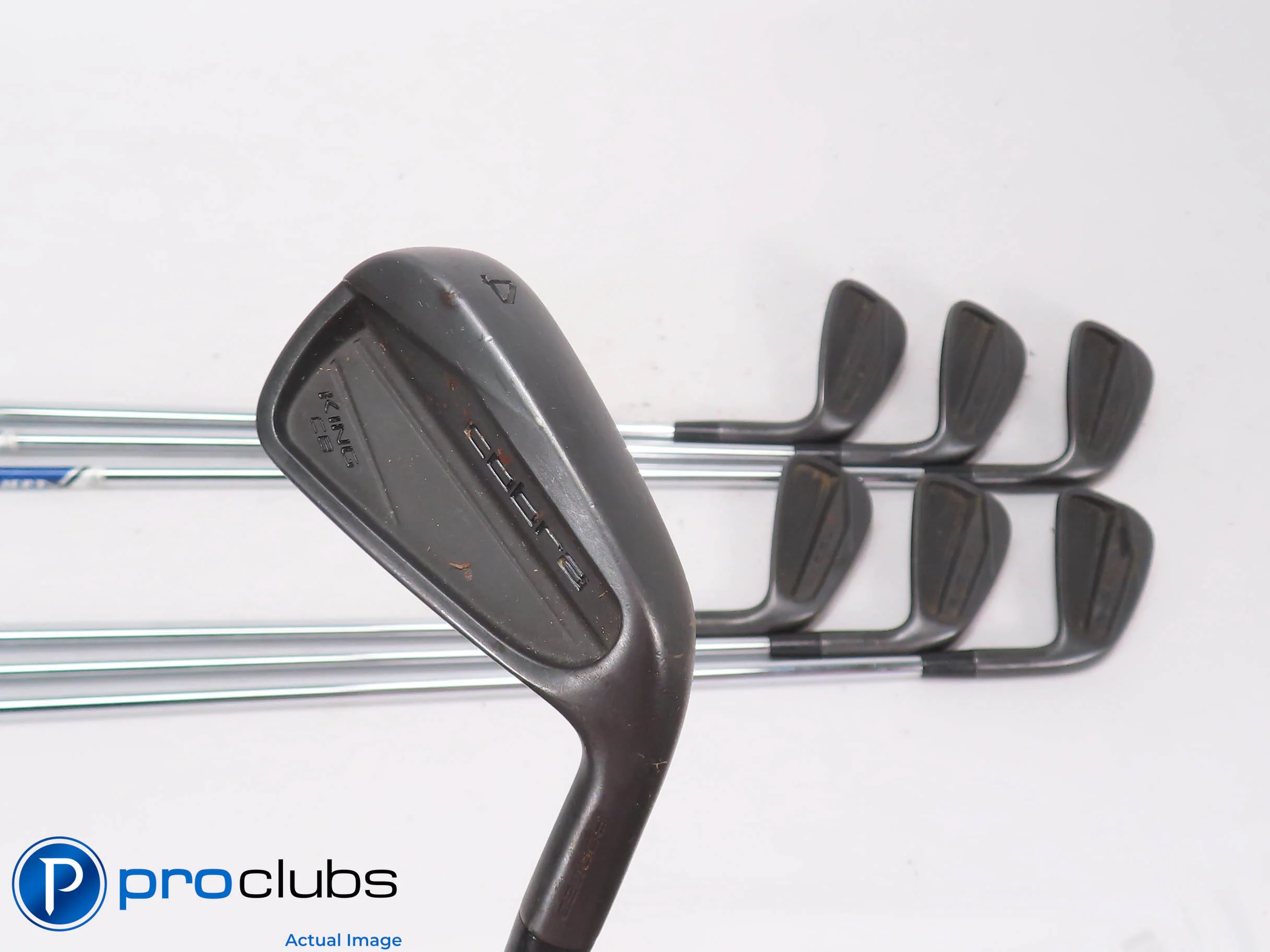 Cobra '24 King CB Black 4-PW Iron Set - Project X 6.0 Stiff Flex Steel 506070