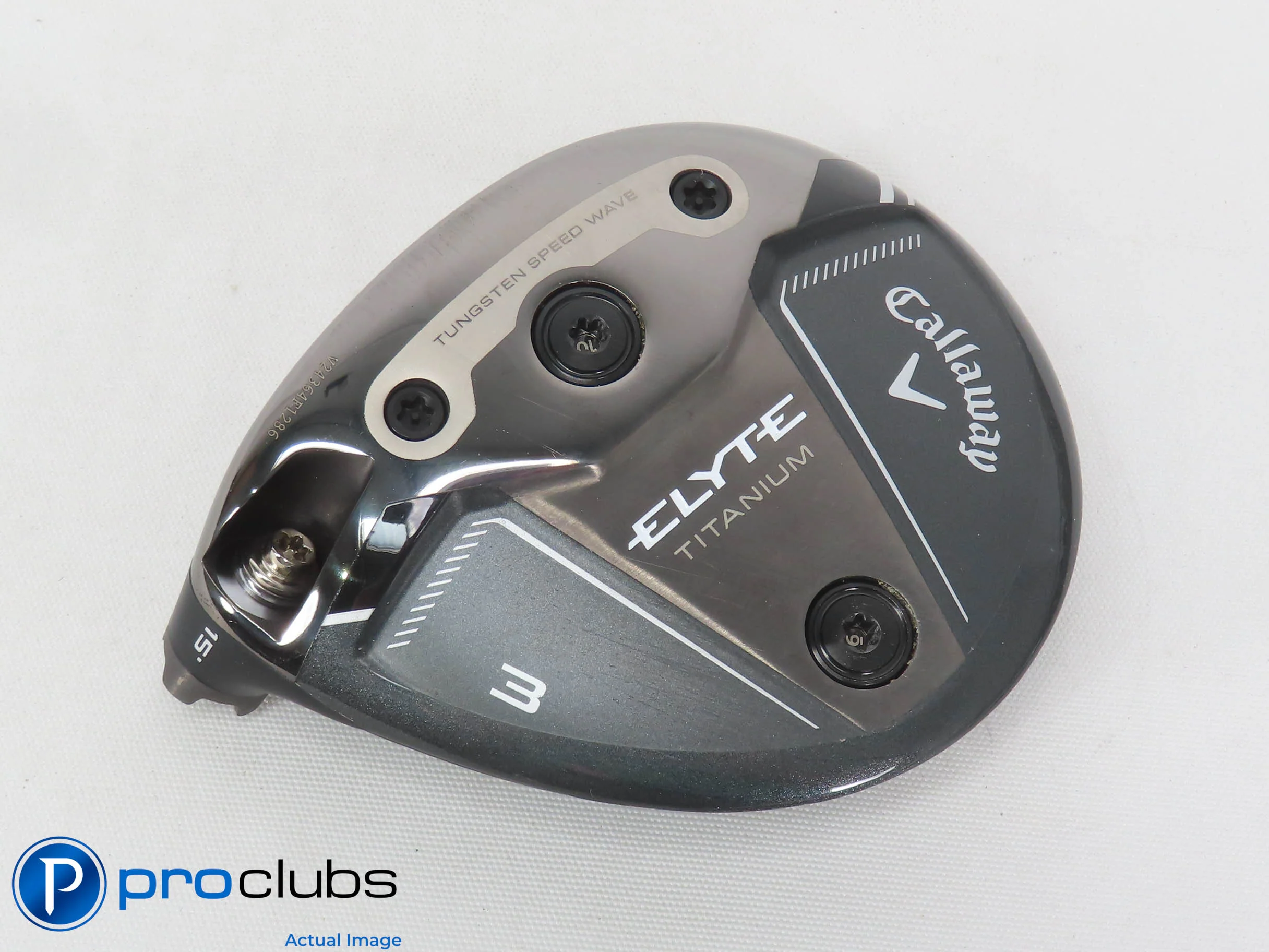 Left Handed Callaway ELYTE Titanium 15* 3 Wood - Head Only - L/H - 472736
