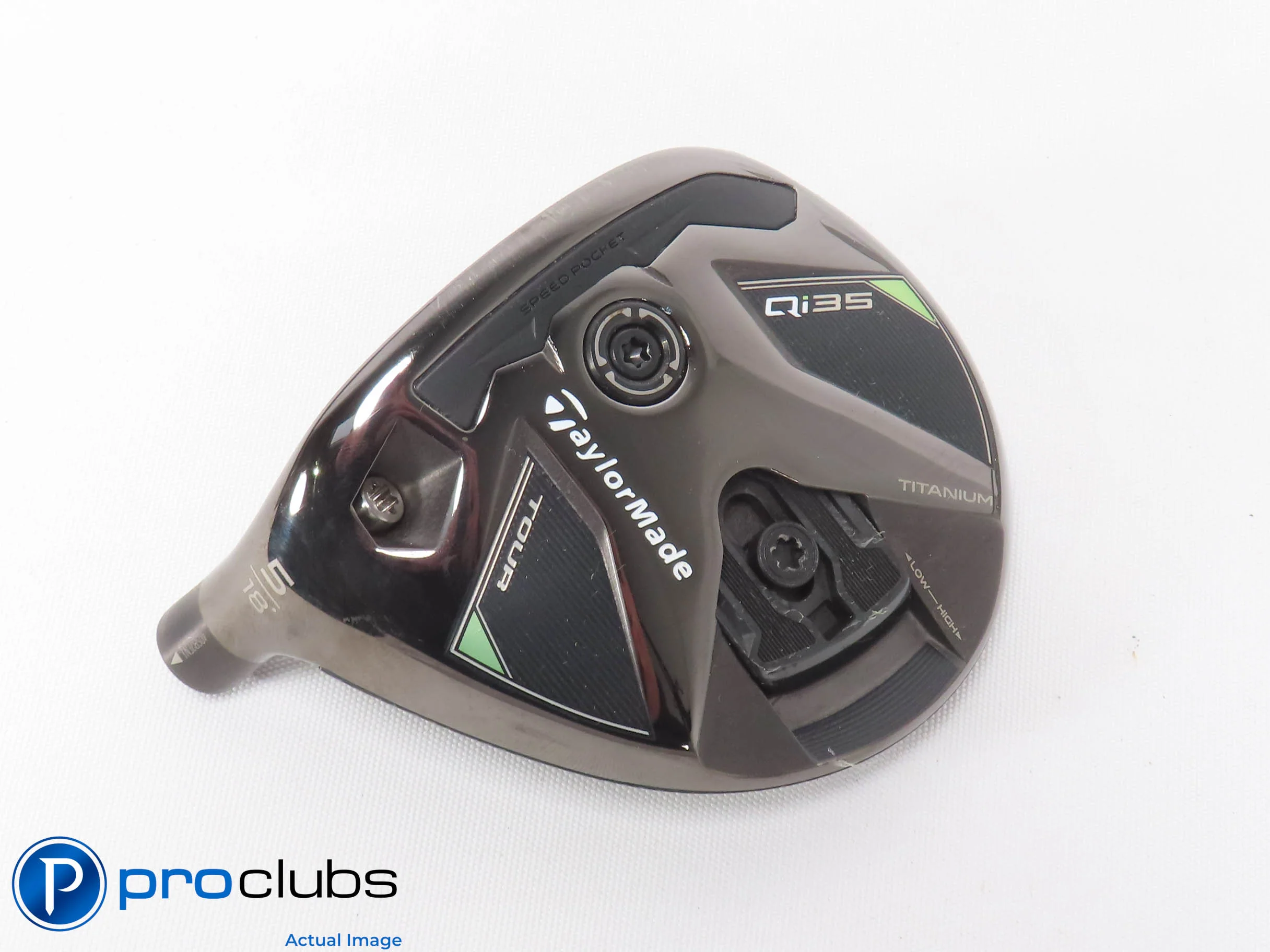 Excellent! Left Handed TaylorMade Qi35 Tour 18* 5 Wood - Head Only - 468225