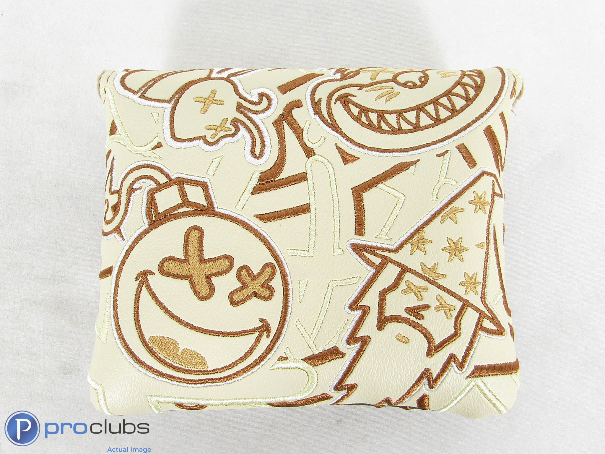 New! Bettinardi Vintage Khaki Poison Multi-Icon Mallet Putter Headcover - 506361