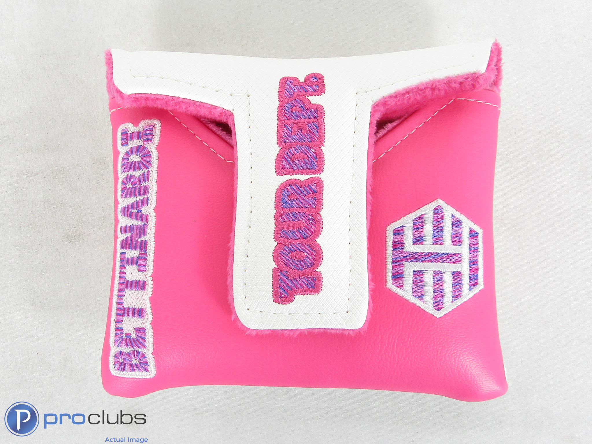 New! Bettinardi T-Hive White/Pink Fat Cat Mallet Putter Headcover - 506468 - Image 2