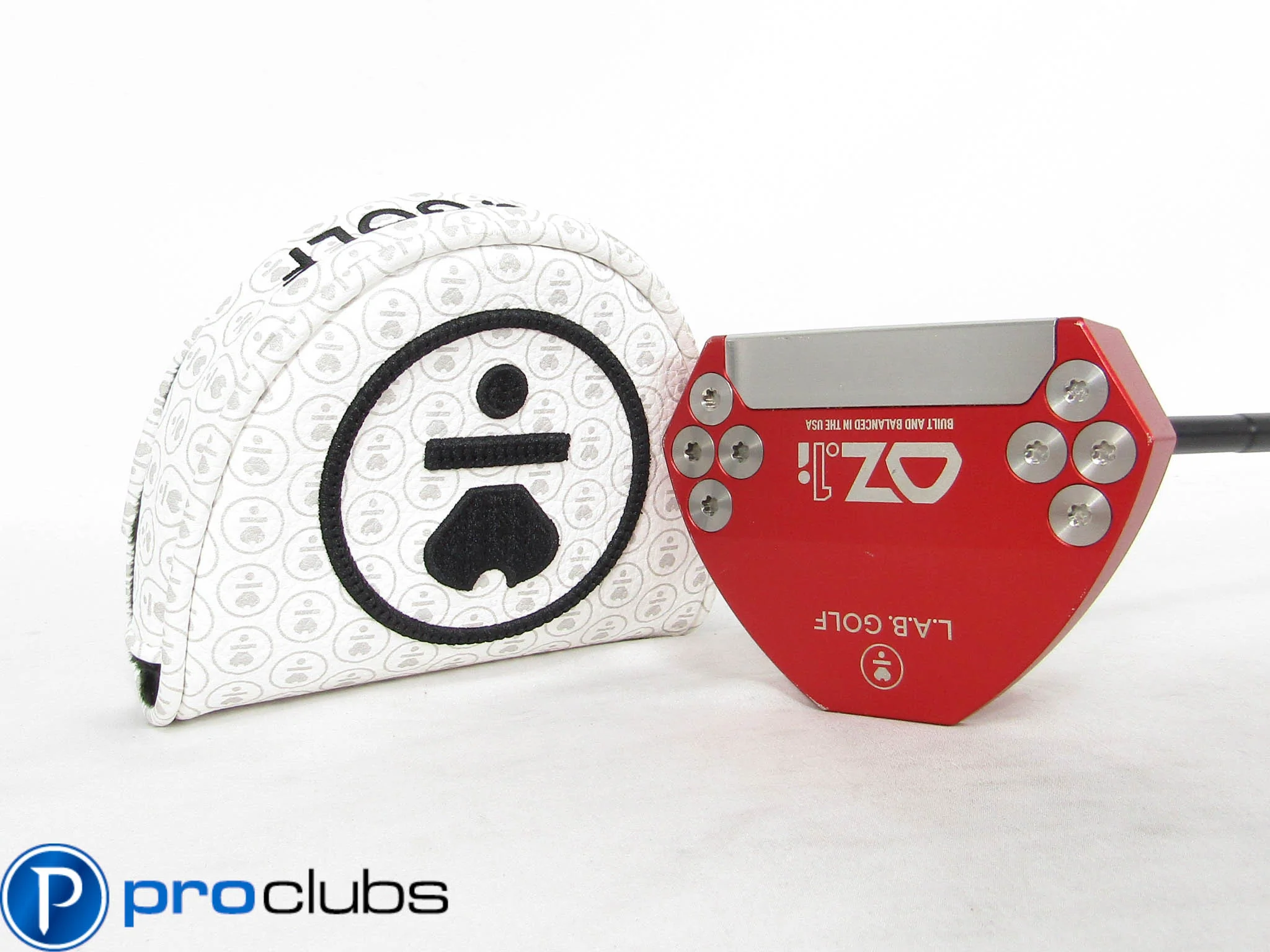 LAB GOLF OZ.1i RED (66* LIE) PUTTER 35" BLACK STEEL SHAFT w/HEADCOVER #510189