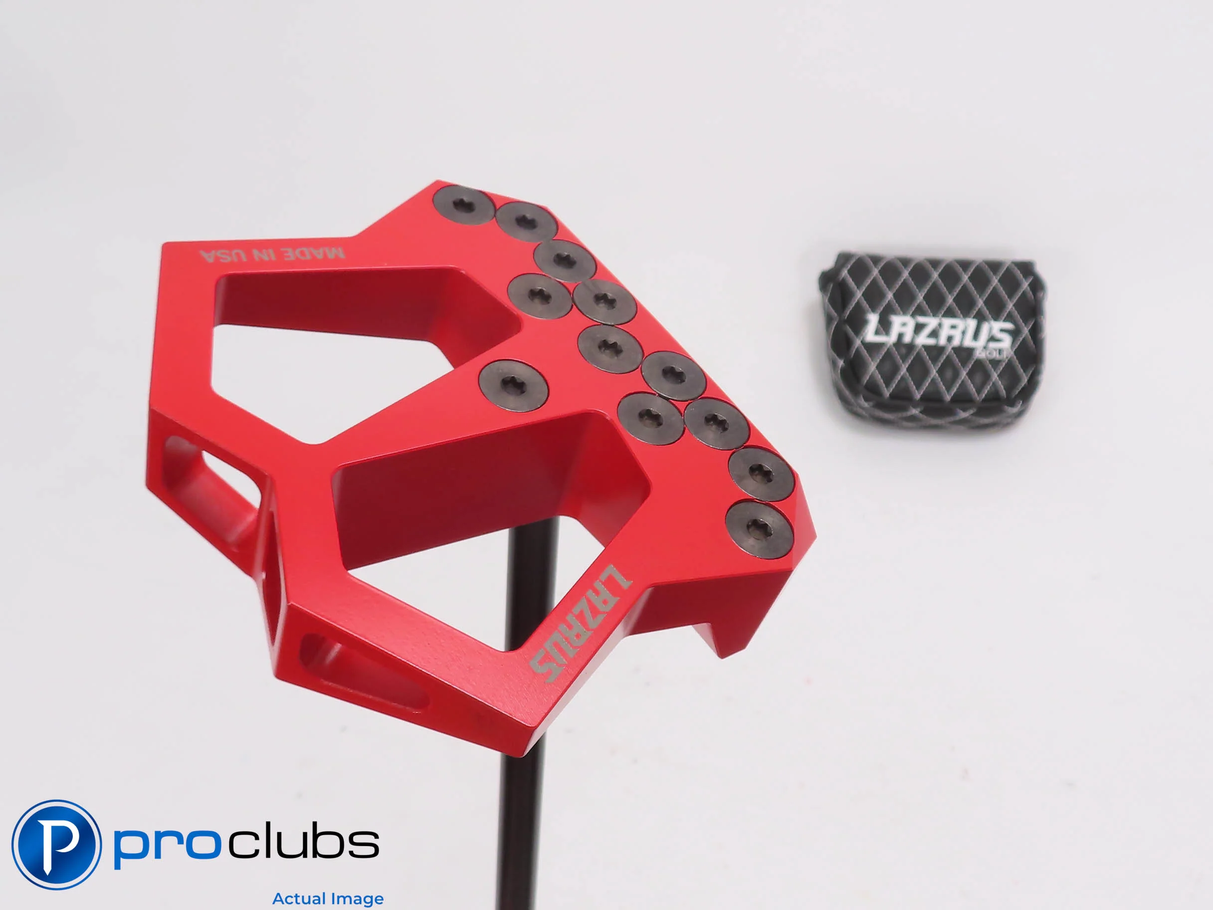 Nice Lazrus Golf LAZ3 Red Mallet Zero Torque 35" Putter w/Headcover 512236