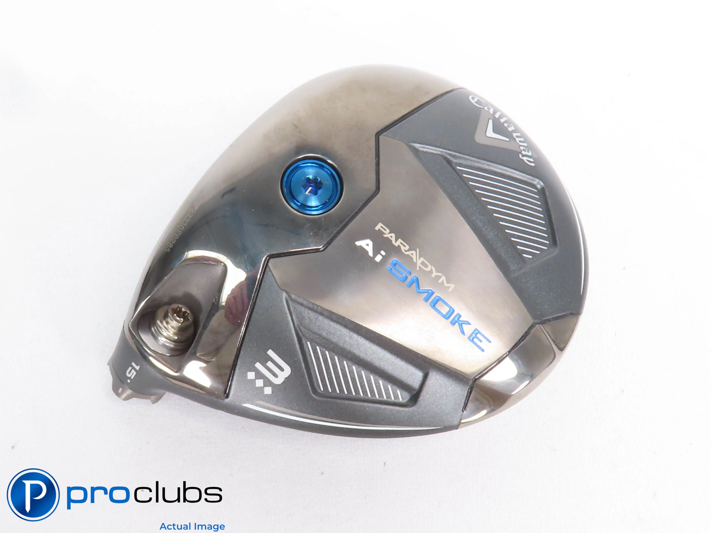 Left Handed Callaway Ai Smoke Triple Diamond 15* 3 Wood - Head Only - 429173