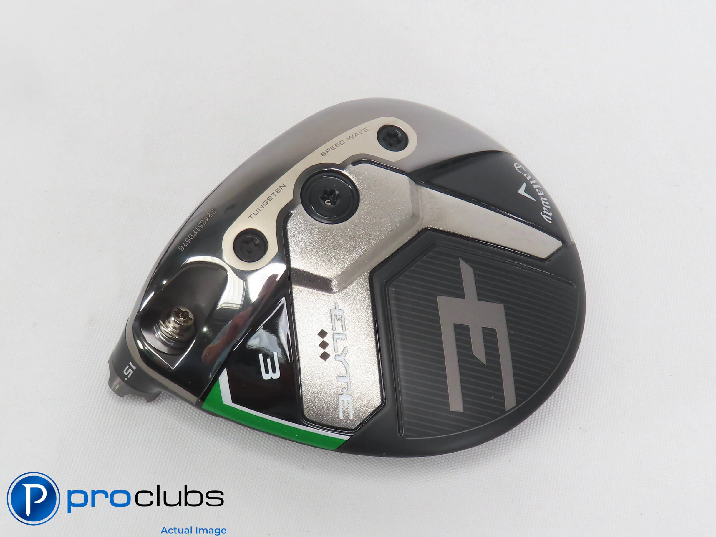 Left Handed Callaway ELYTE Triple Diamond 15* 3 Wood - Head Only - L/H - 501301