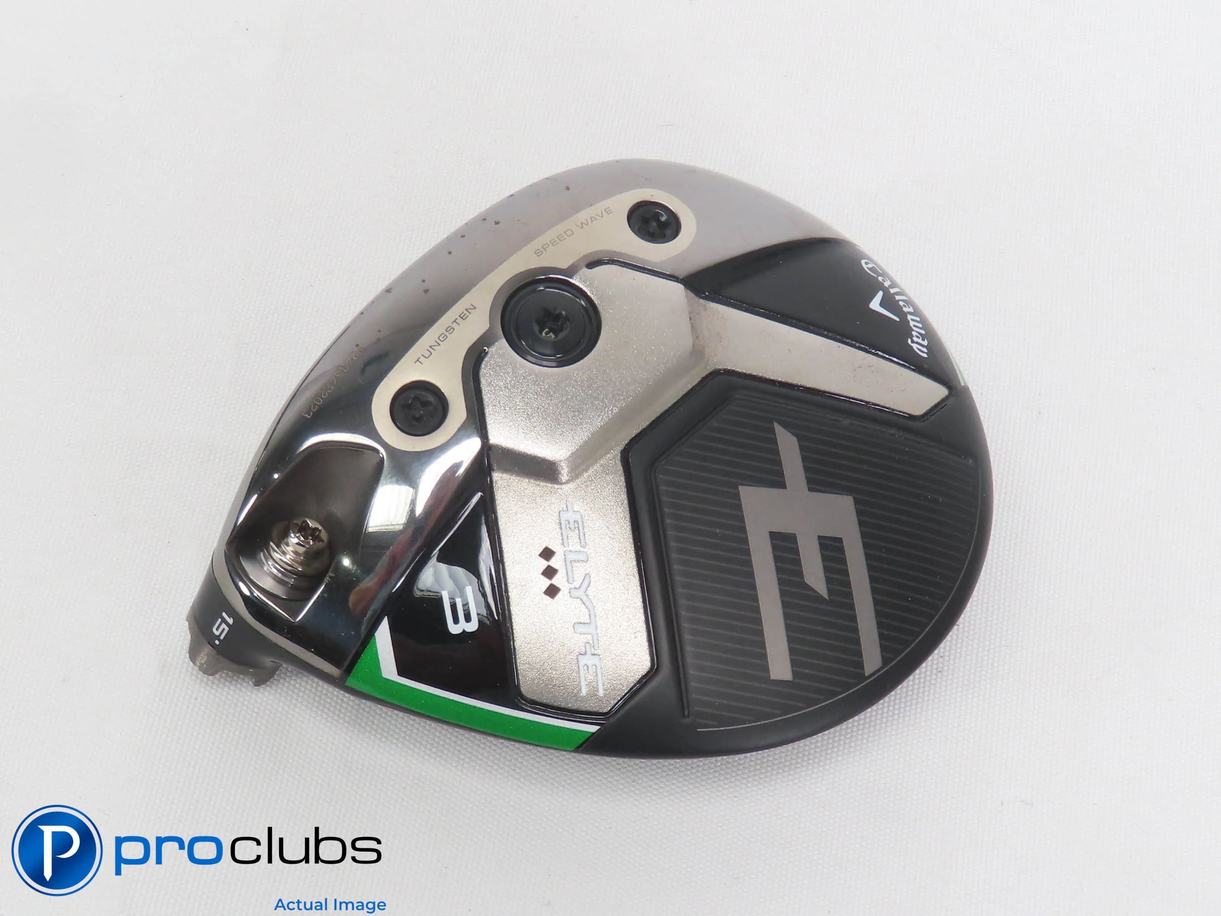 Left Handed Callaway ELYTE Triple Diamond 15* 3 Wood - Head Only - L/H - 501302