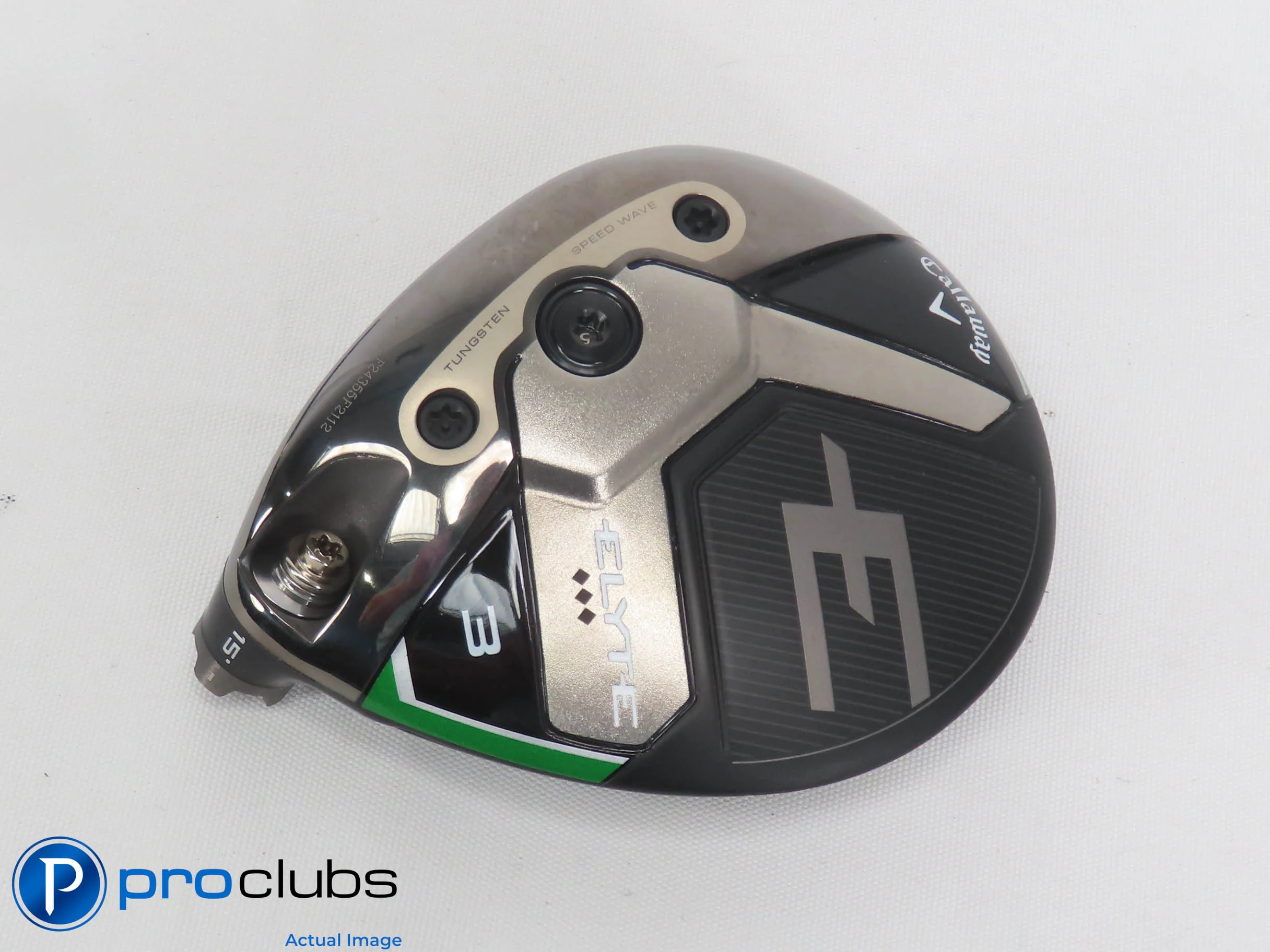 Left Handed Callaway ELYTE Triple Diamond 15* 3 Wood - Head Only - L/H - 501303