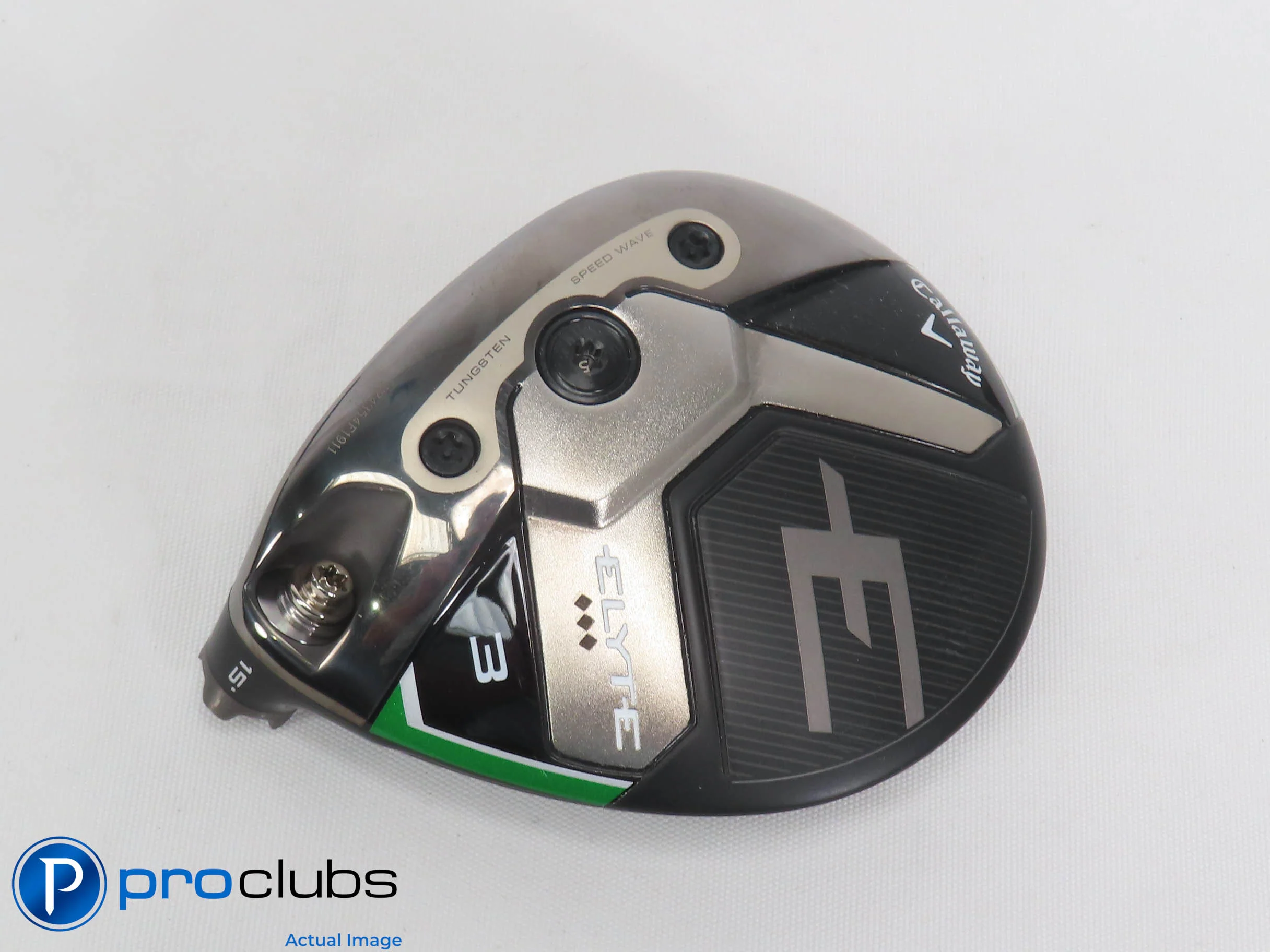 Left Handed Callaway ELYTE Triple Diamond 15* 3 Wood - Head Only - L/H - 501304