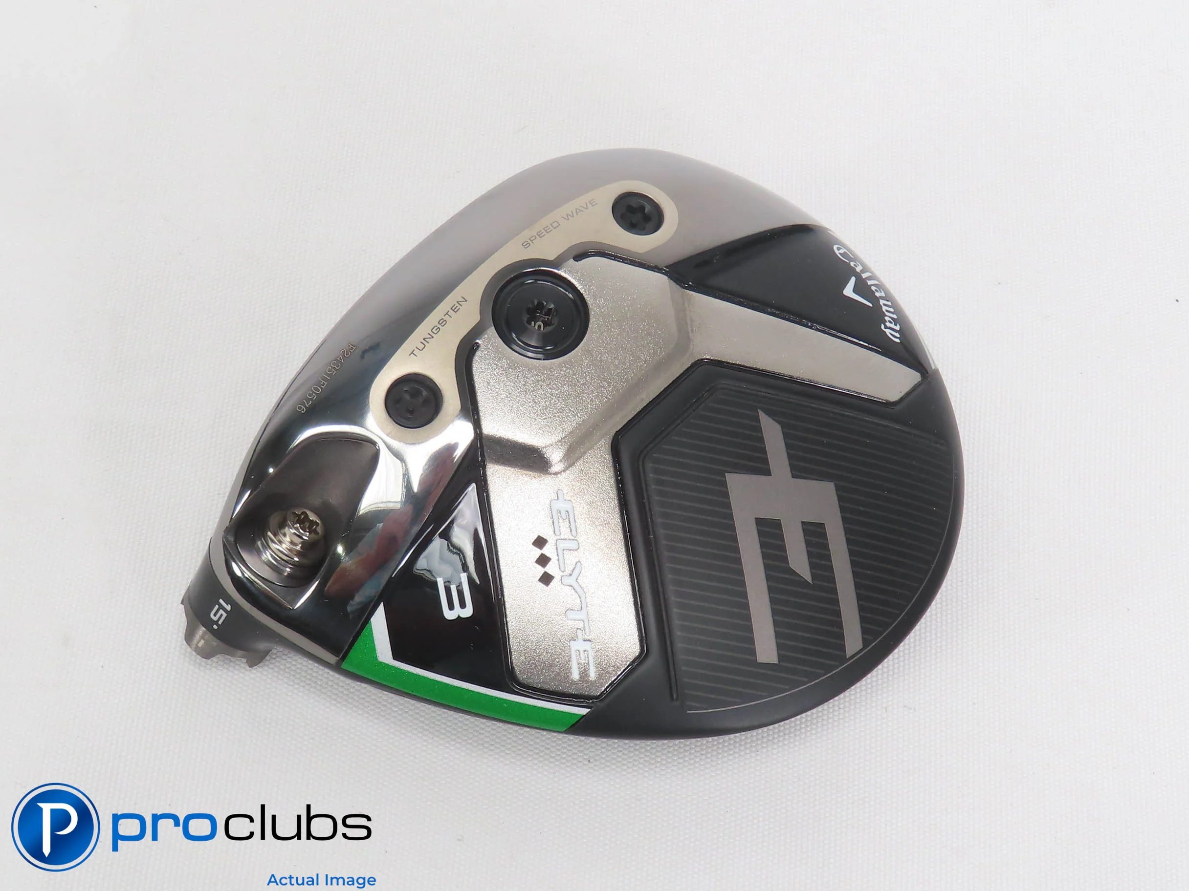 Left Handed Callaway ELYTE Triple Diamond 15* 3 Wood - Head Only - L/H - 501305
