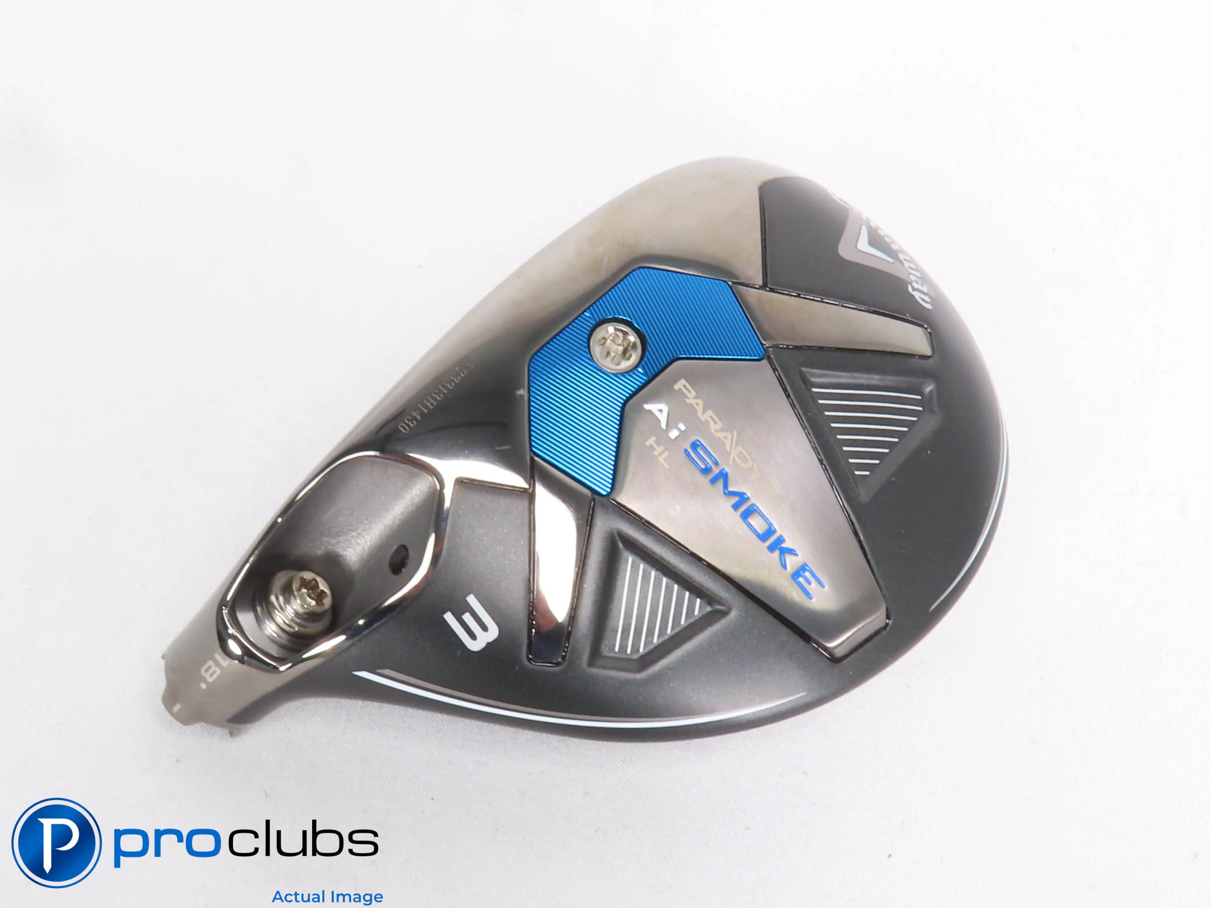 Left Handed Callaway PARADYM Ai Smoke HL 18* 3 Hybrid - Head Only - L/H - 429123
