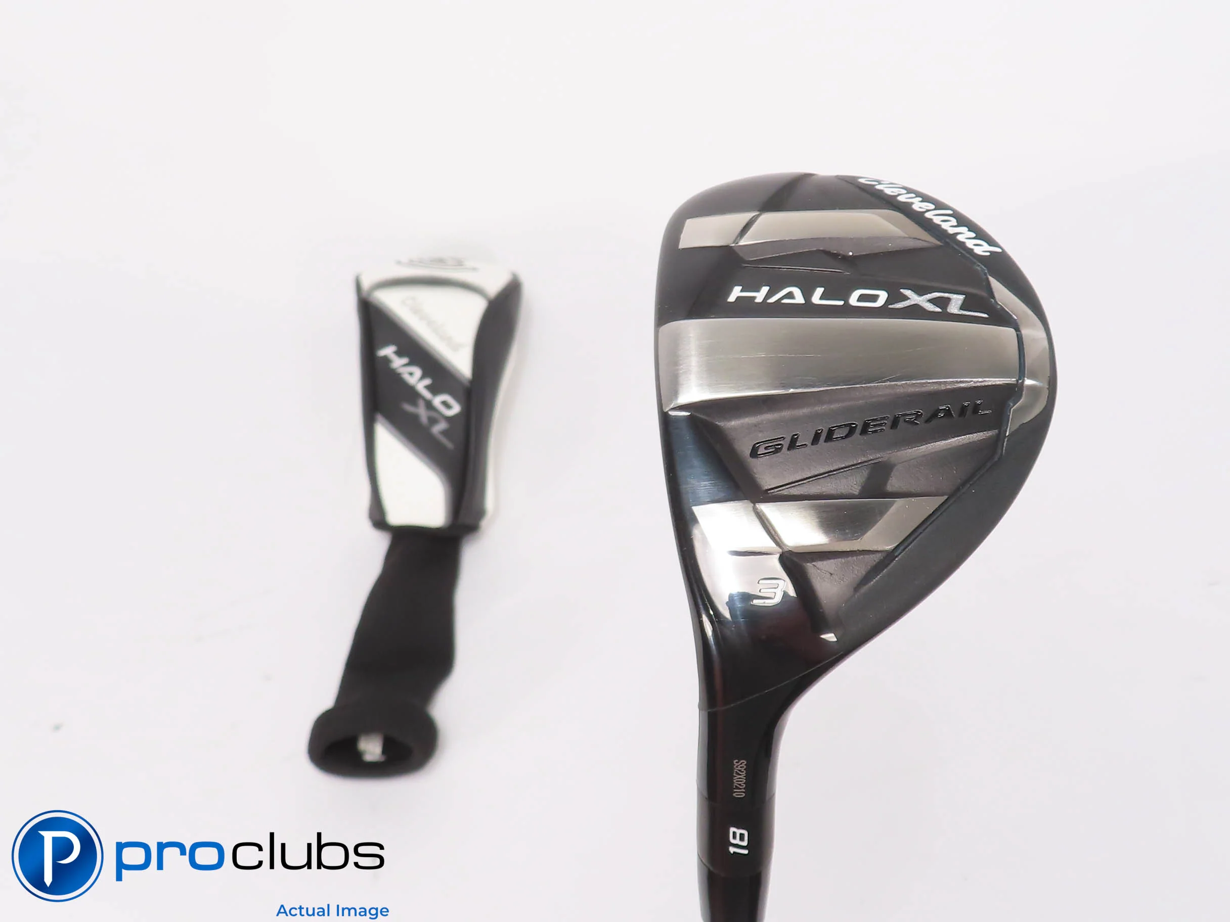 Left Handed Cleveland '24 HALO XL GlideRail 18* 3 Hybrid w/HC - Stiff - 461197