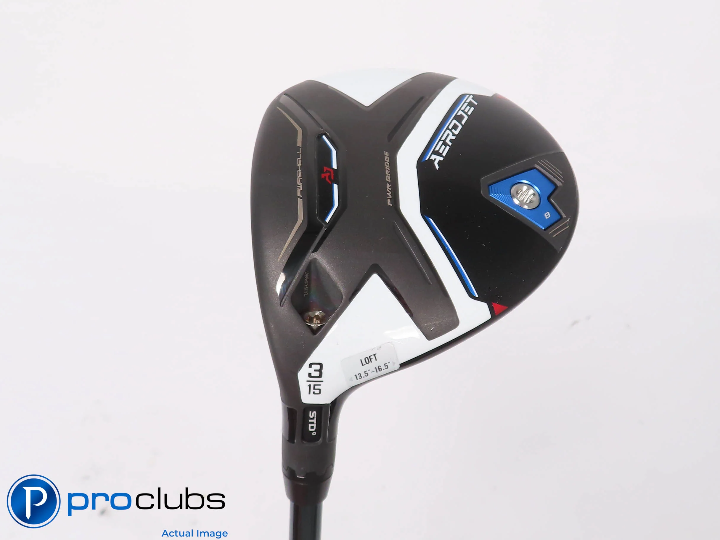 Left Handed Cobra AEROJET 15* 3 WOOD - LINQ White M40X 7F4 Stiff Flex 452619