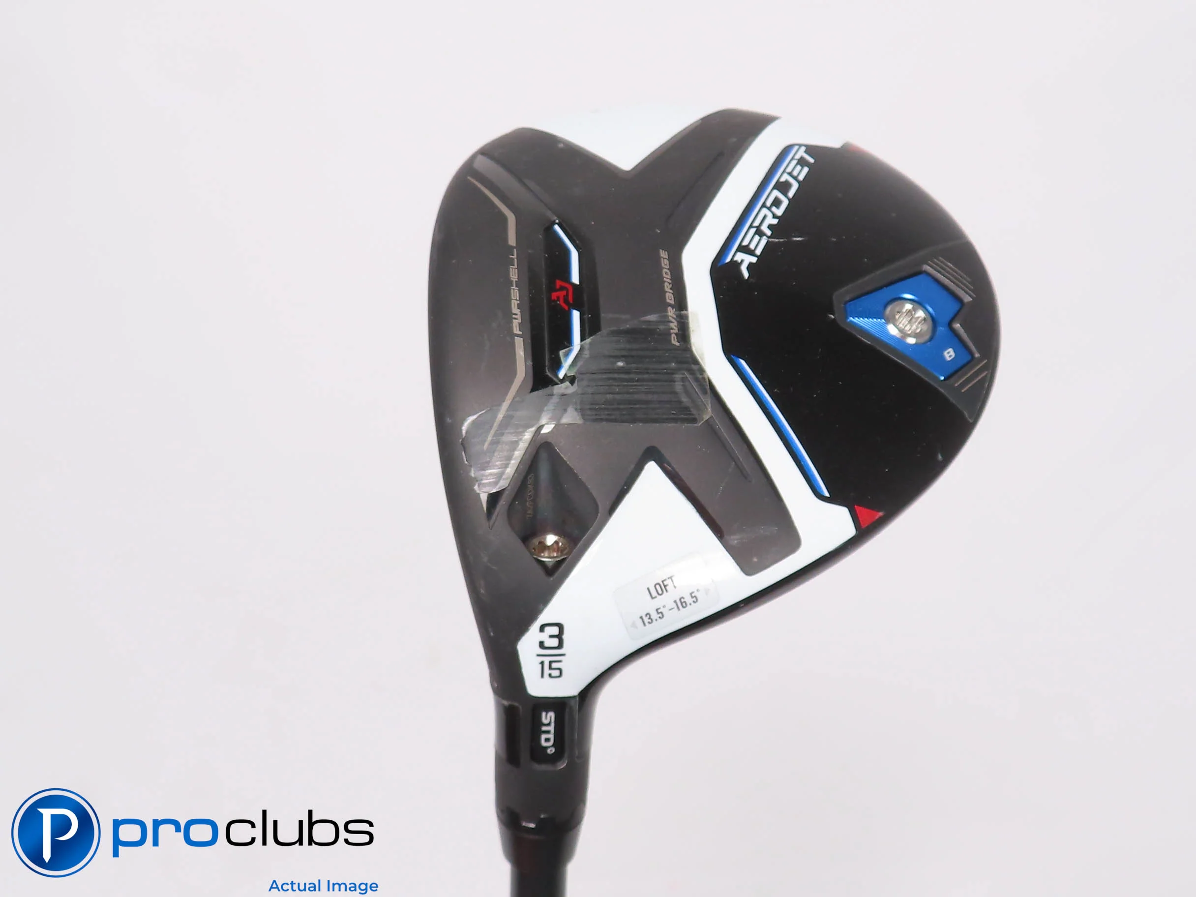 Left Handed Cobra AEROJET 15* 3 WOOD - UST Helium Black 5F4 Stiff Flex 453043