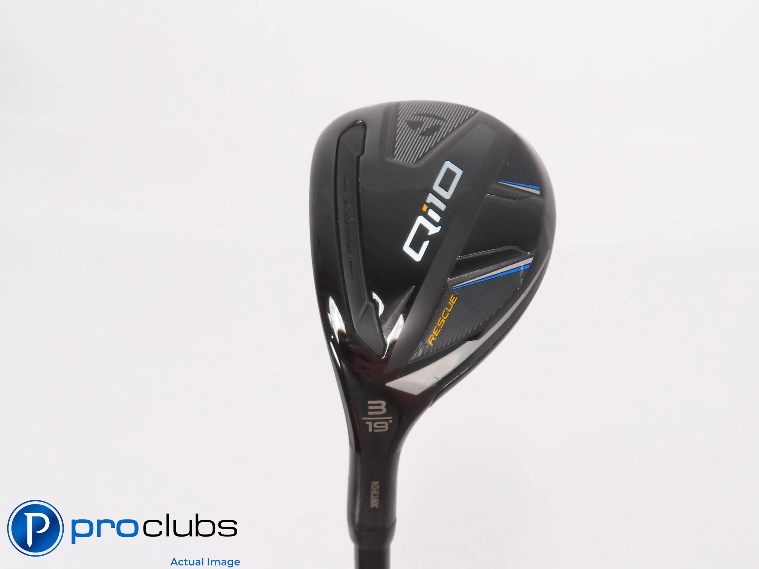 Left Handed TaylorMade Qi10 Rescue 19* 3 Hybrid - Tensei Orange X-Flex #464520