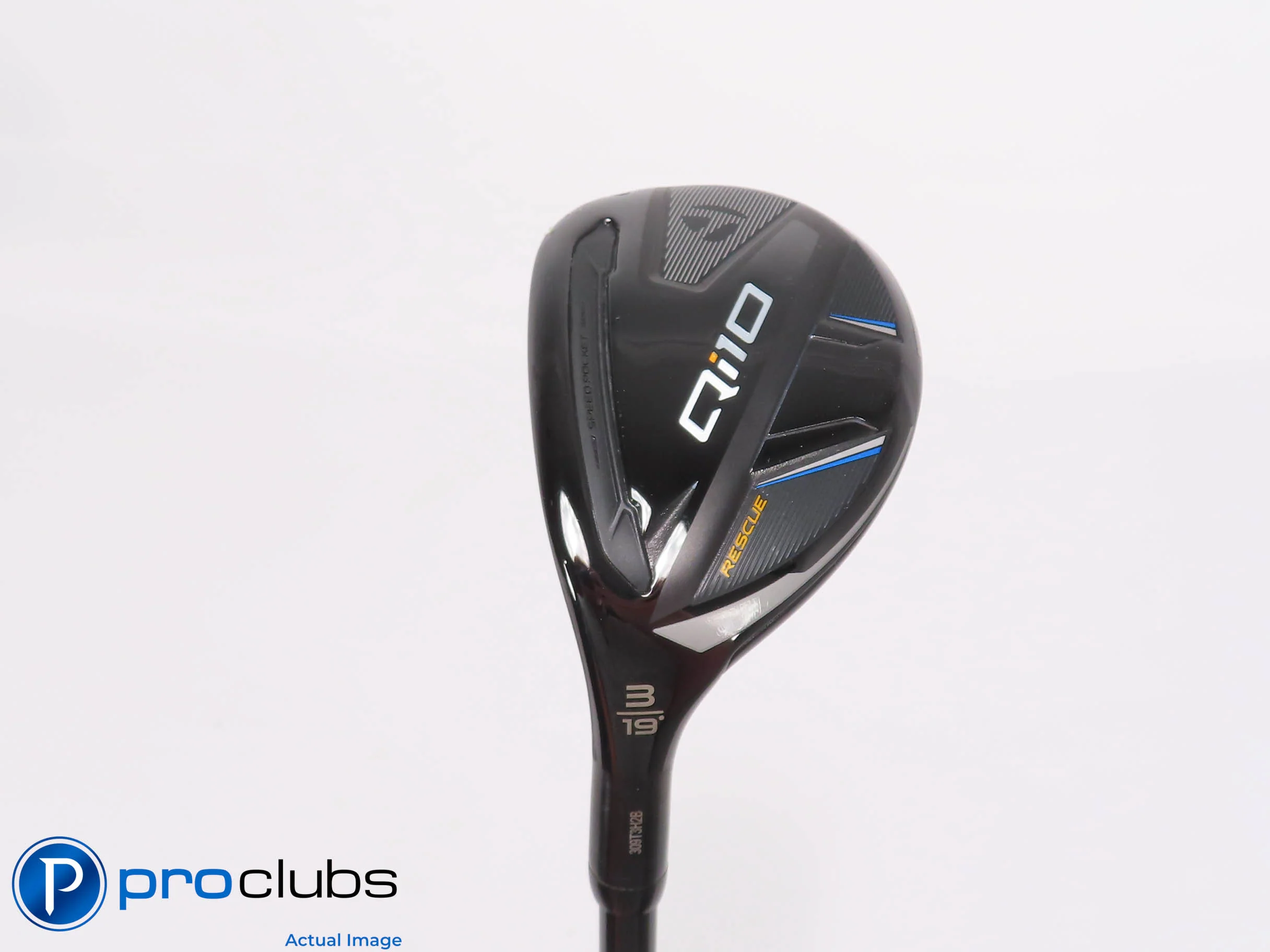 Left Handed TaylorMade Qi10 Rescue 19* 3 Hybrid - Tensei Orange X-Flex #464525