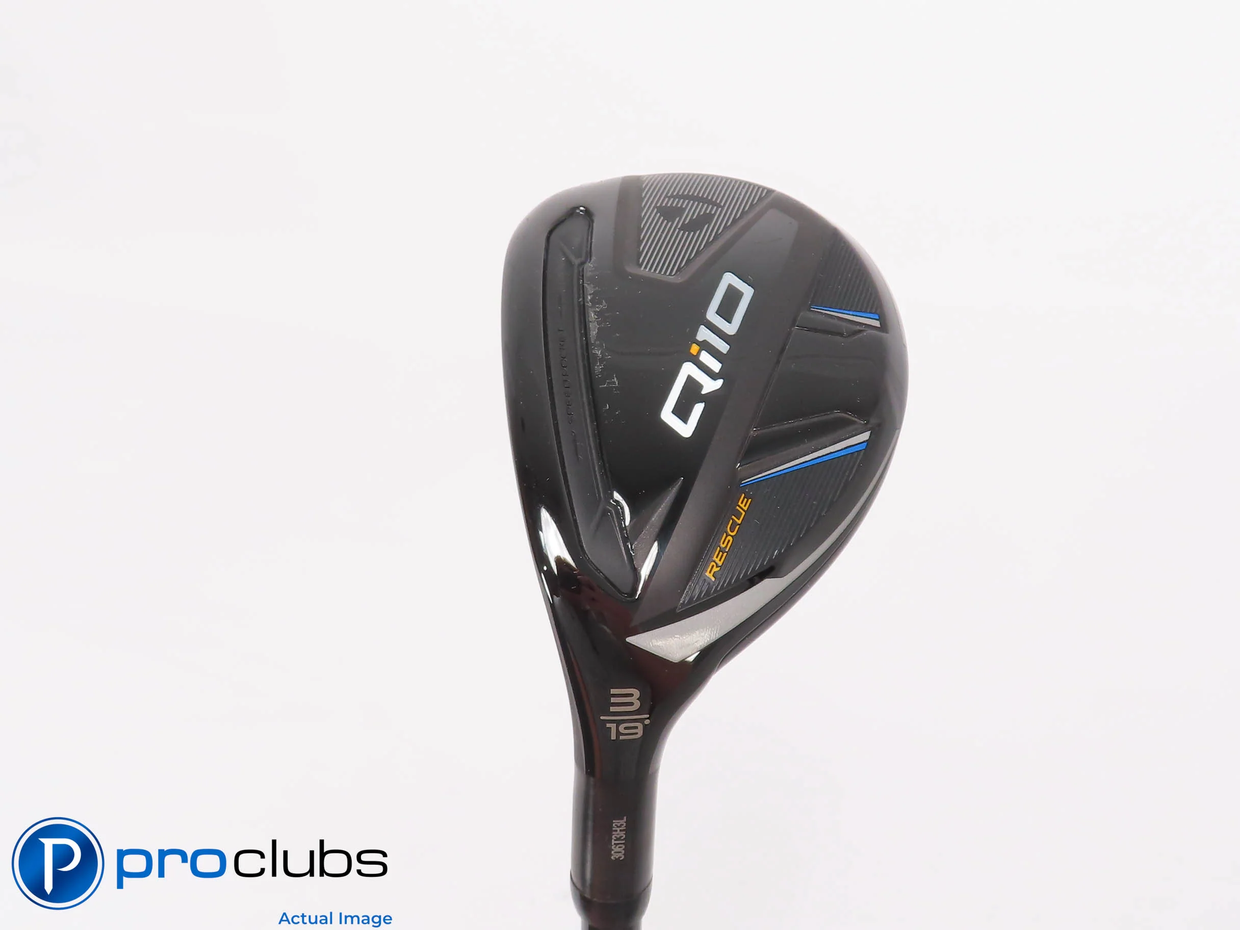 Left Handed TaylorMade Qi10 Rescue 19* 3 Hybrid - Tensei Orange X-Flex #464526