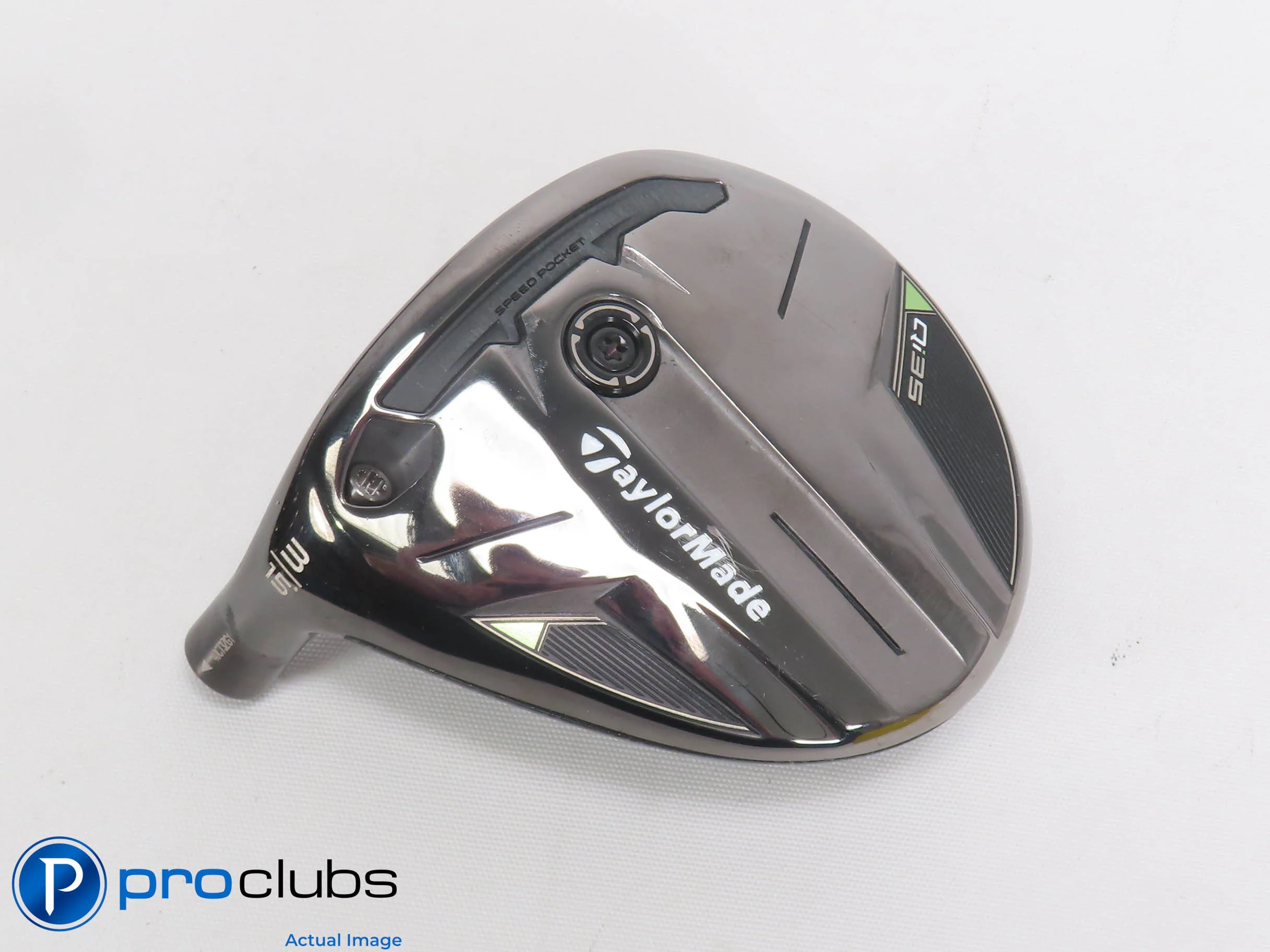 Excellent! Left Handed TaylorMade Qi35 15* 3 Wood - Head Only - 500846