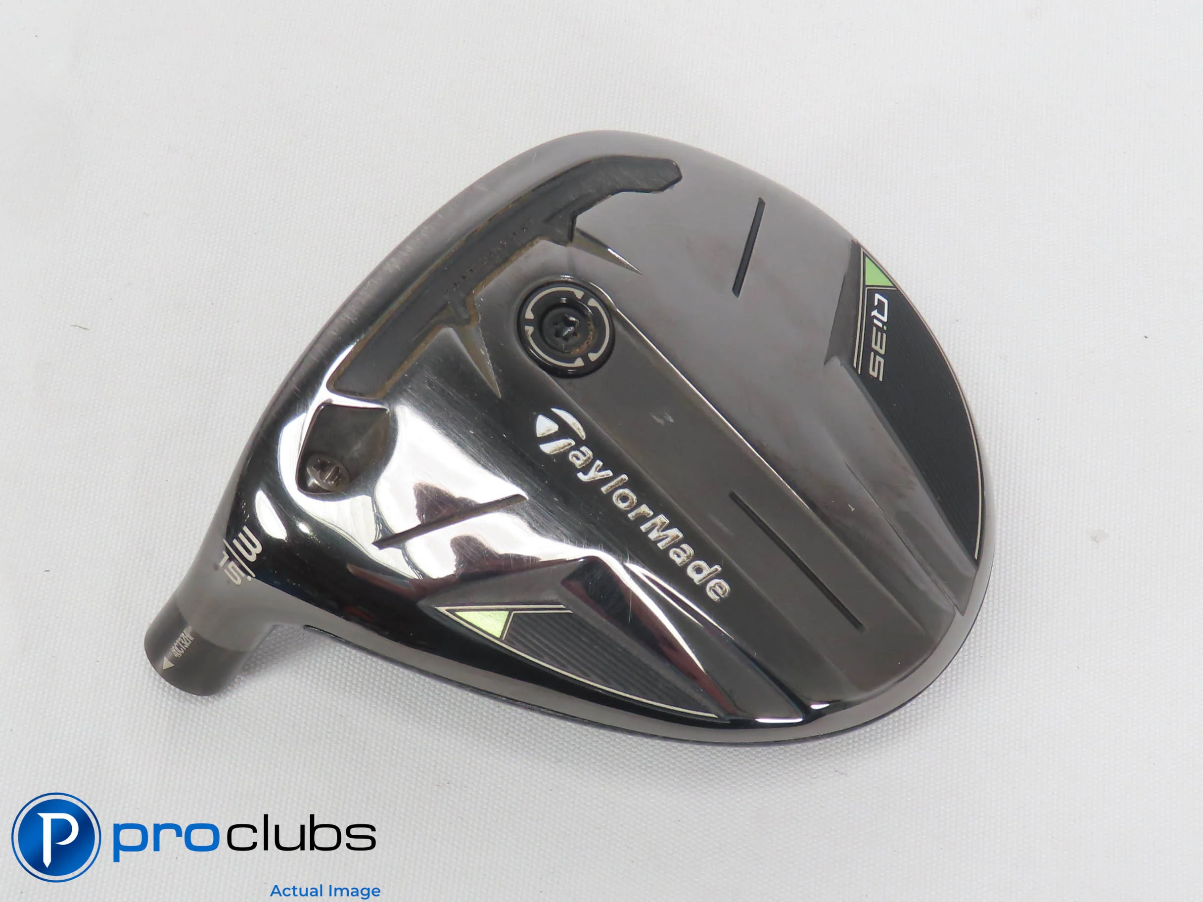 Nice Left Handed TaylorMade Qi35 15* 3 Wood - Head Only - 500837