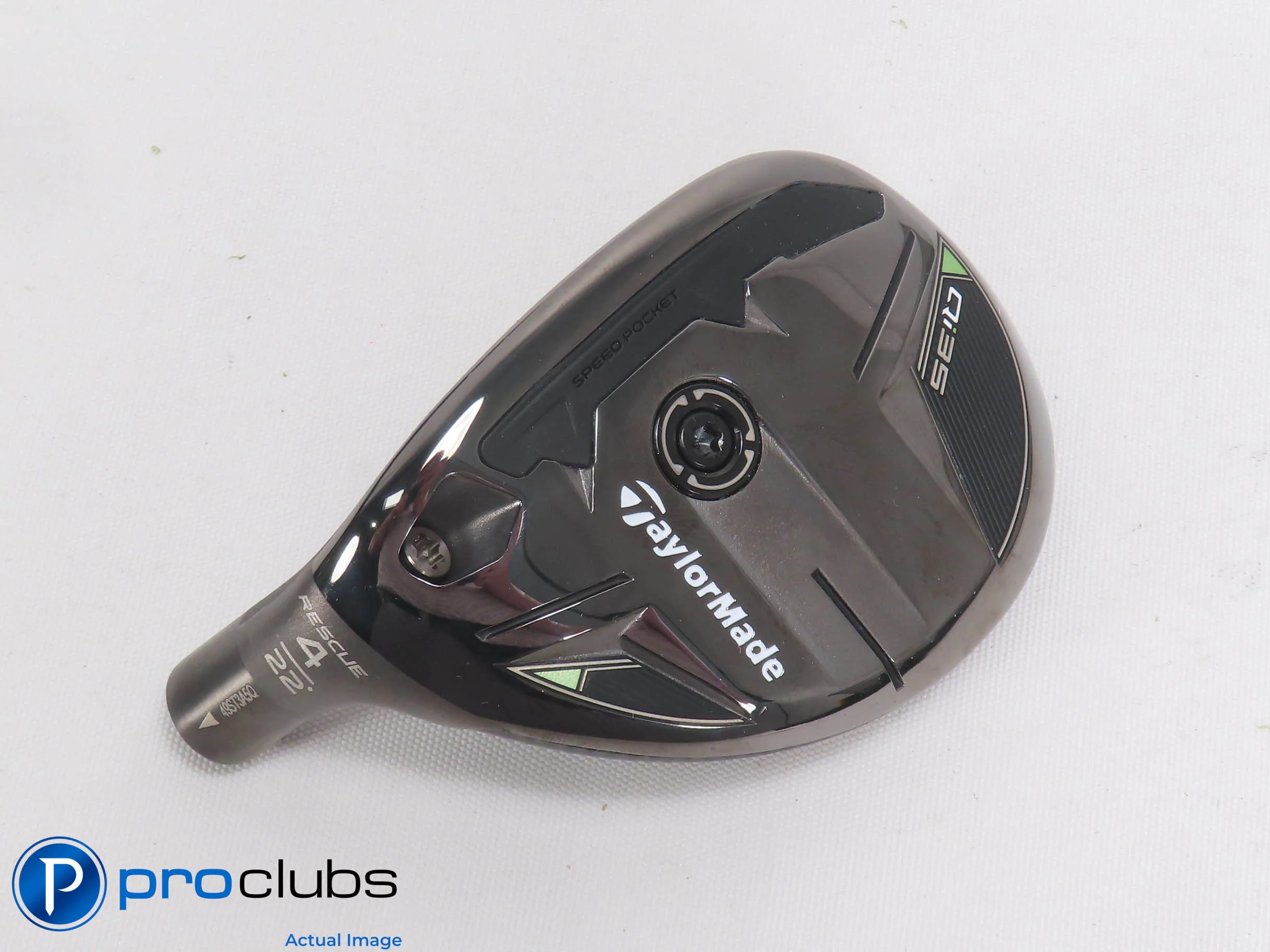 Excellent! Left Handed TaylorMade Qi35 22* 4 Hybrid - Head Only - 500726
