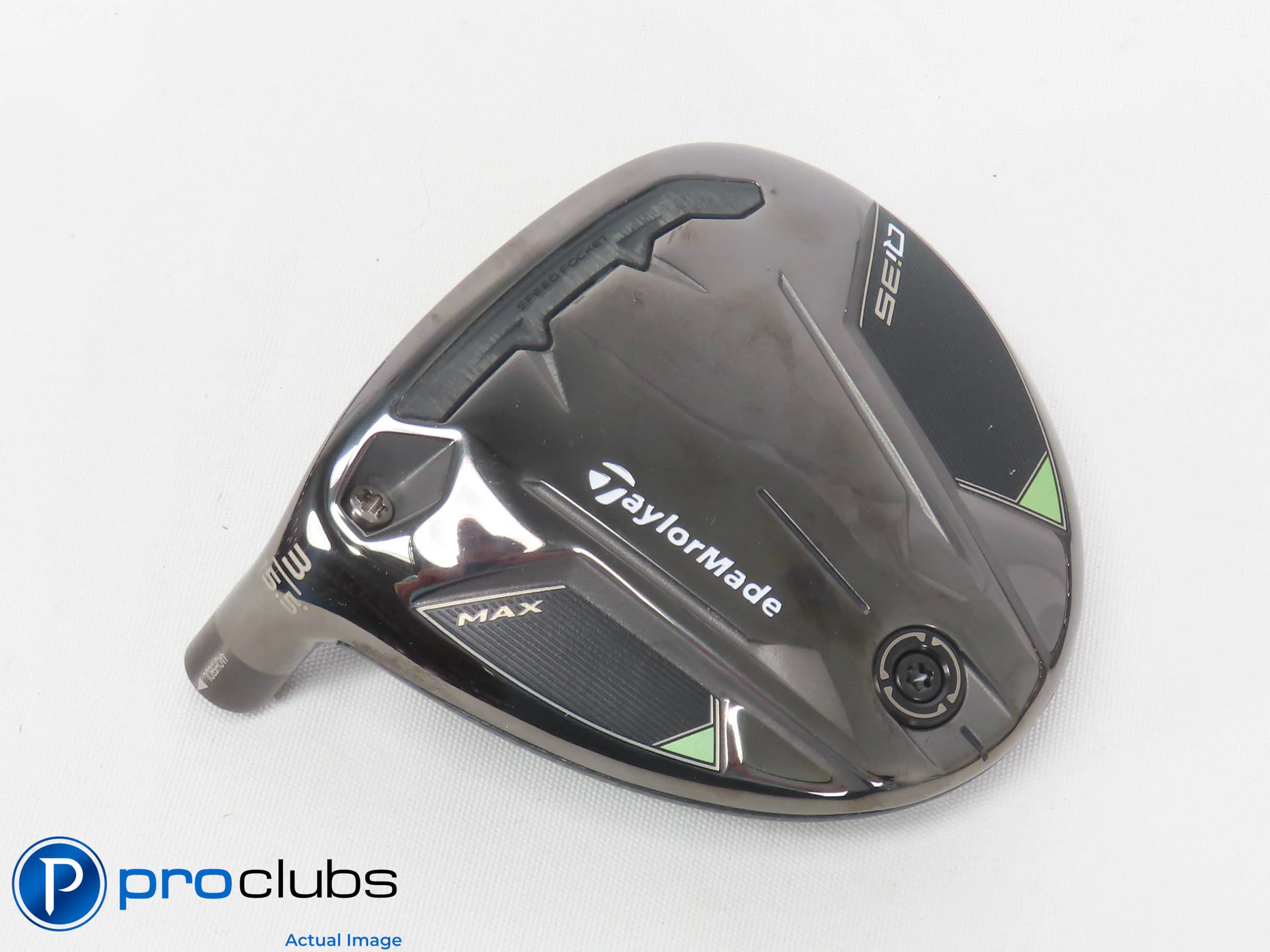 Nice Left Handed TaylorMade Qi35 MAX 15.5* 3 Wood - Head Only - 500900