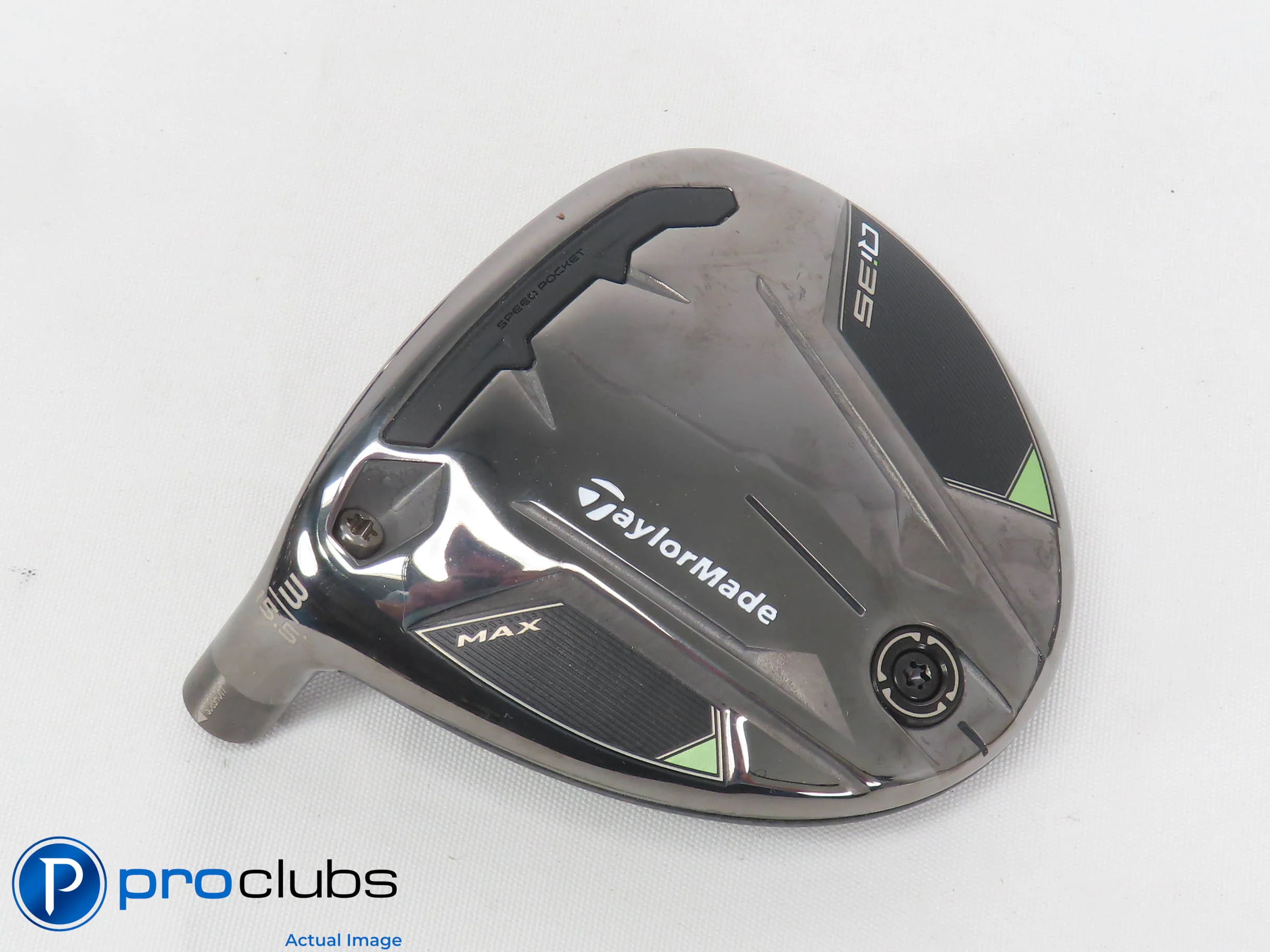 Nice Left Handed TaylorMade Qi35 MAX 15.5* 3 Wood - Head Only - 500902