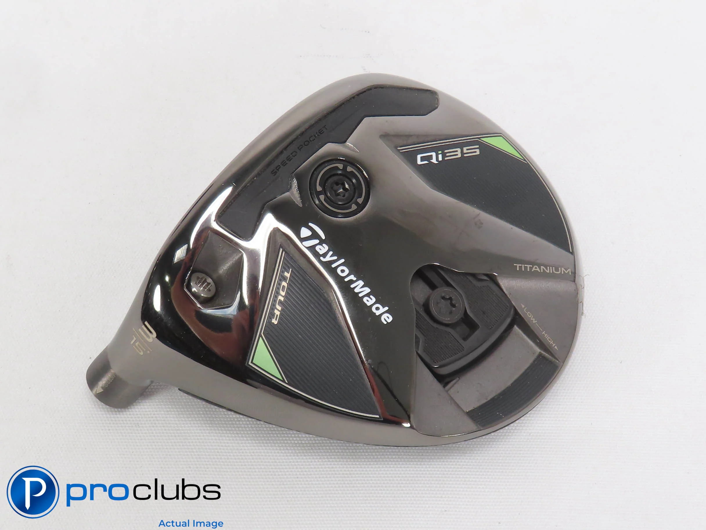 Left Handed TaylorMade Qi35 Tour 15* 3 Wood - Head Only - 474854