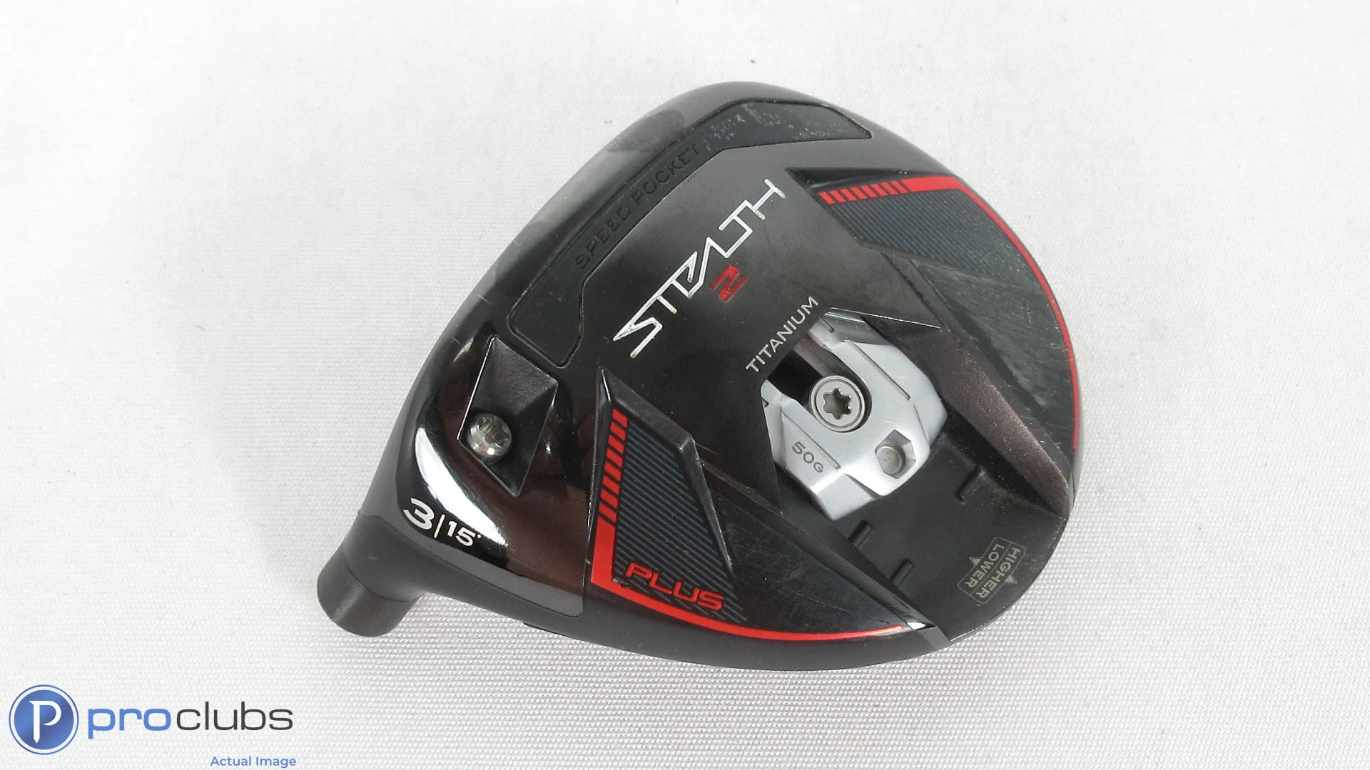 Left Handed! Taylormade Stealth2 Plus 15* Fairway 3 Wood - Head Only - 393801