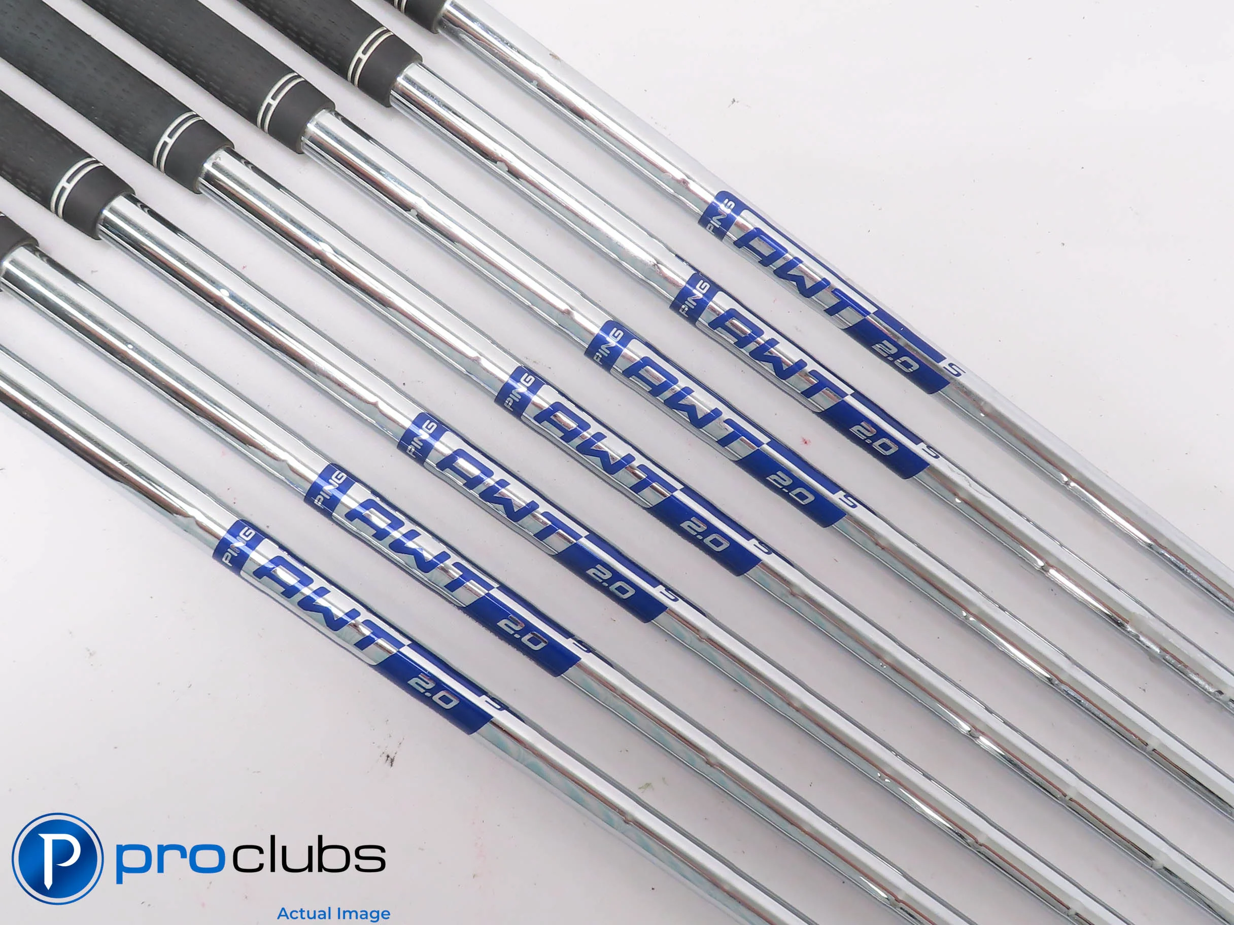 Left Handed Ping G400 5-PW,SW Iron Set - AWT2.0 Stiff Flex Steel +1/2" 511755 - Image 5