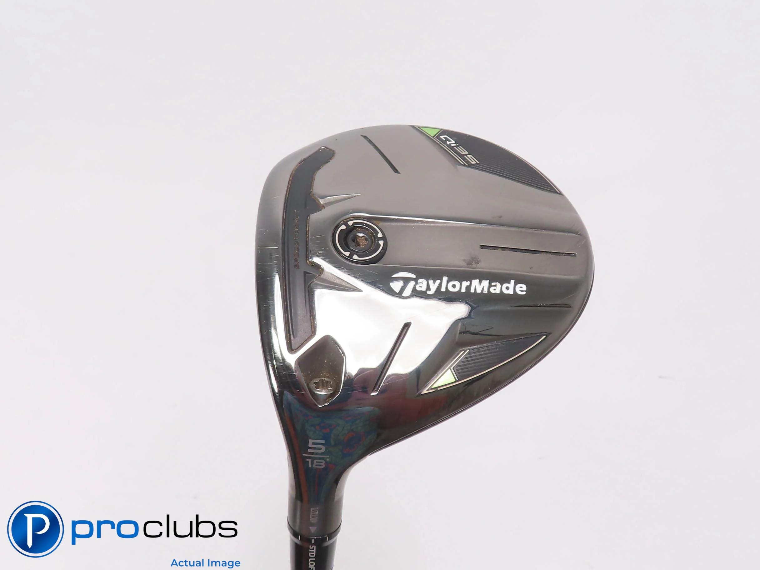 Nice Left Handed TaylorMade Qi35 18* 5 Wood - Ventus Blue 6S Stiff Flex 511525