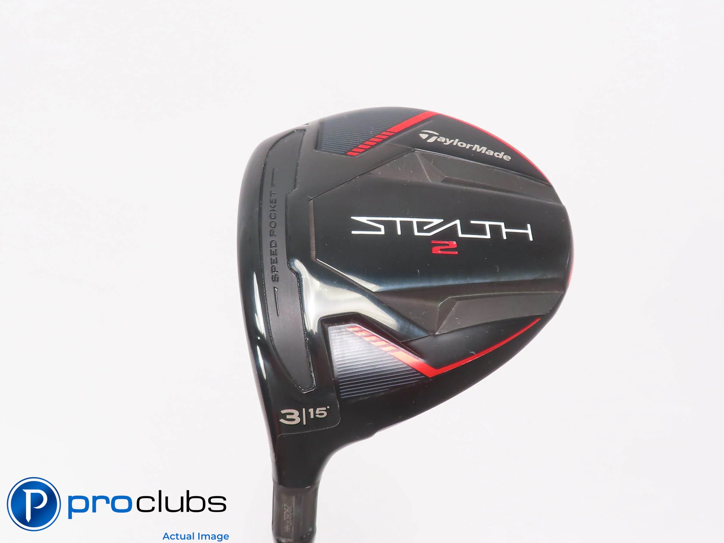 Nice Left Handed TaylorMade Stealth 2 15* 3 Wood HZRDUS 70g Regular Flex 510163