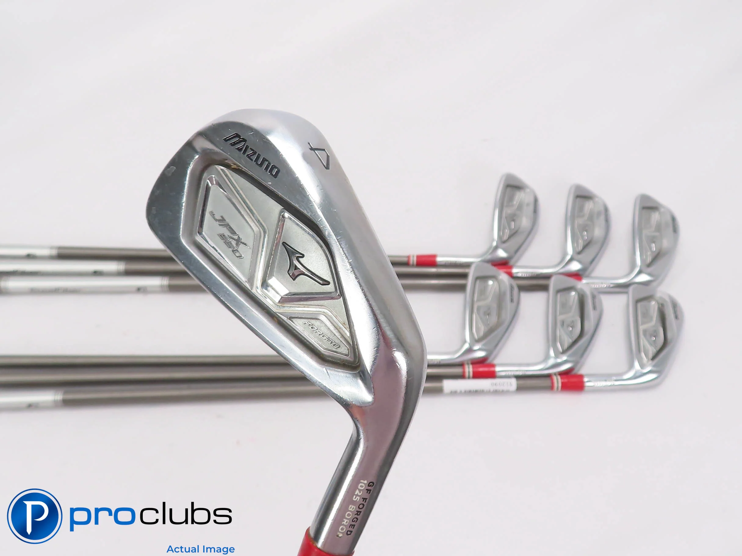 Mizuno JPX850 Forged 4-PW,GW Iron Set Steelfiber Regular Flex Graph (No 7 Iron)