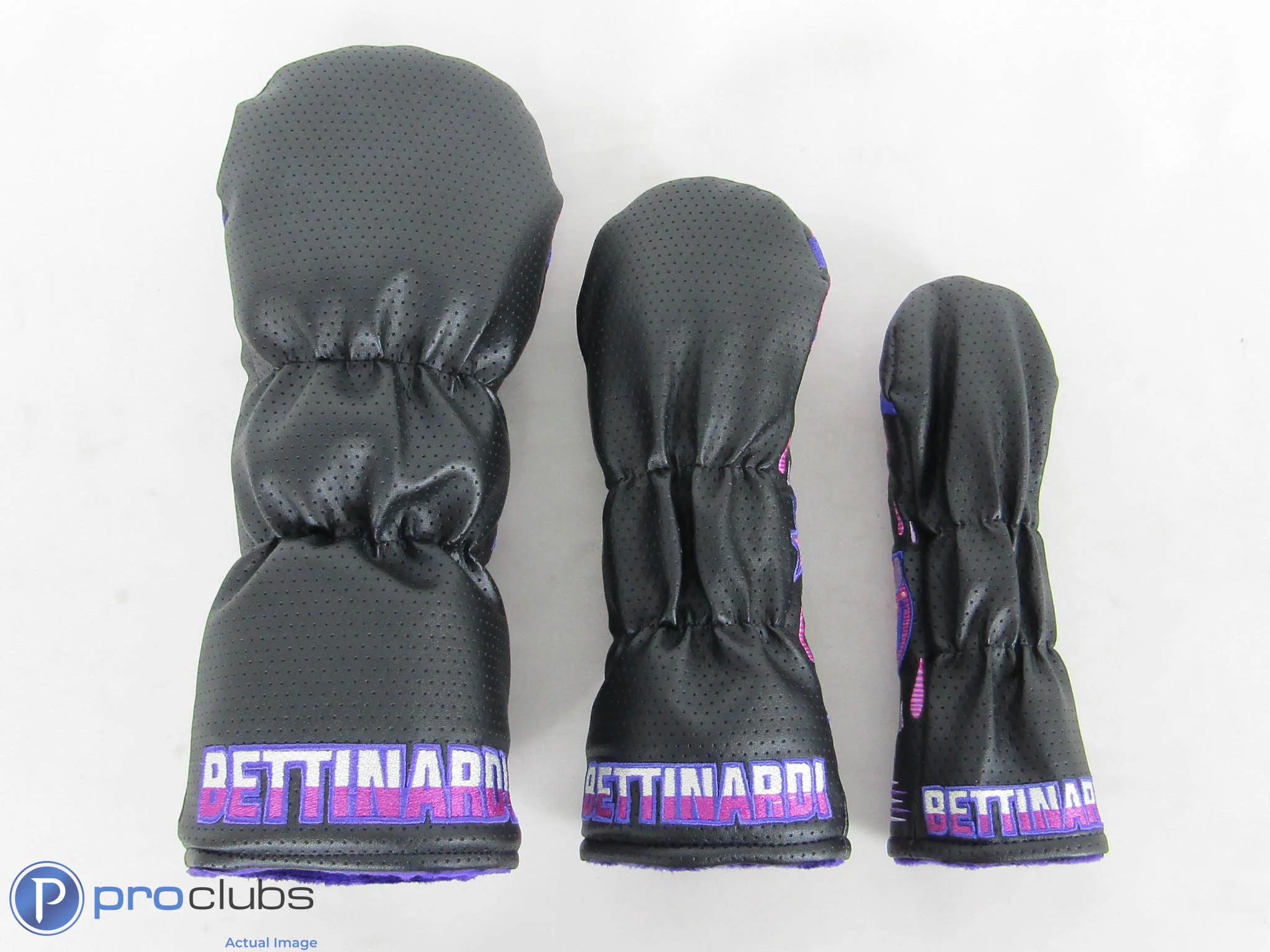 New! Bettinardi 3pc Betti Bomb/Transfusion Airstrike Wood Set Headcovers- 510733 - Image 2