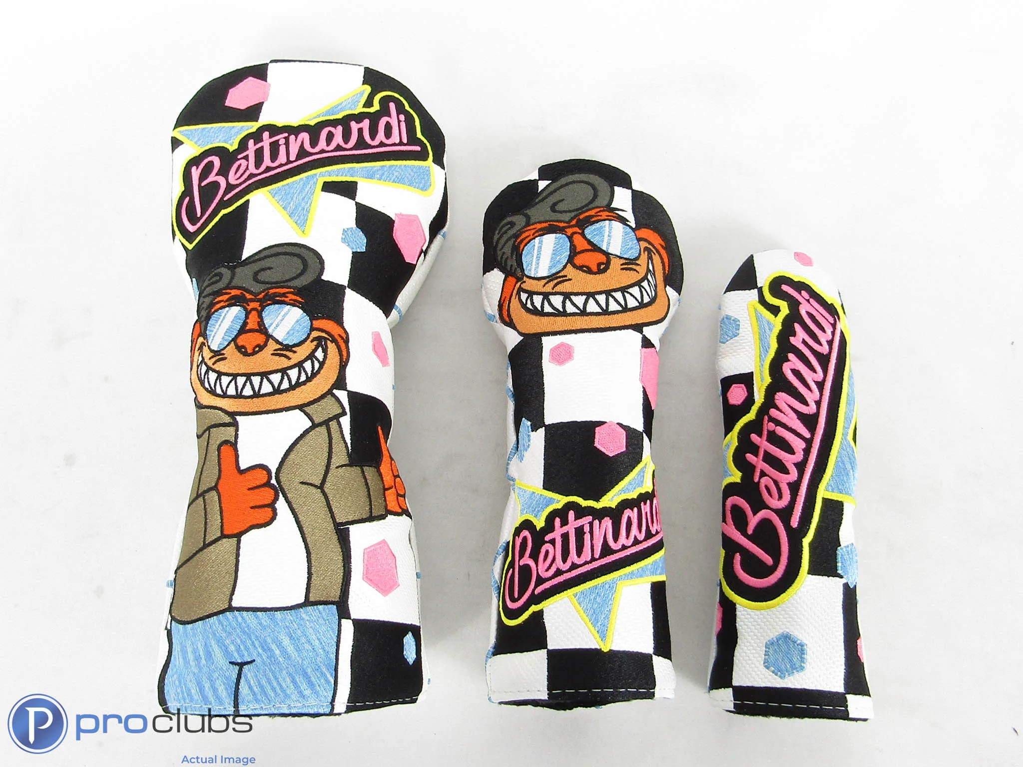 New! Bettinardi 3pc 1950s Fonz Cat Wood Set Headcovers - 510734