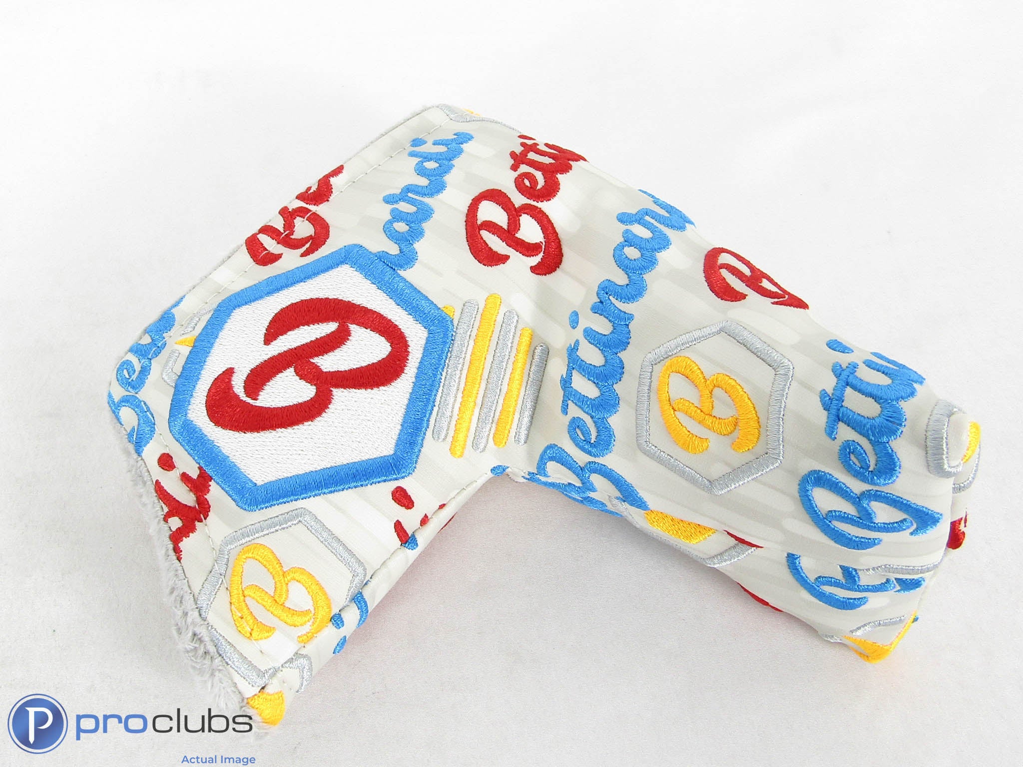 New! Bettinardi T-Hive Gray/Blue/Red/Yellow Blade Putter Headcover - 511595 - Image 2