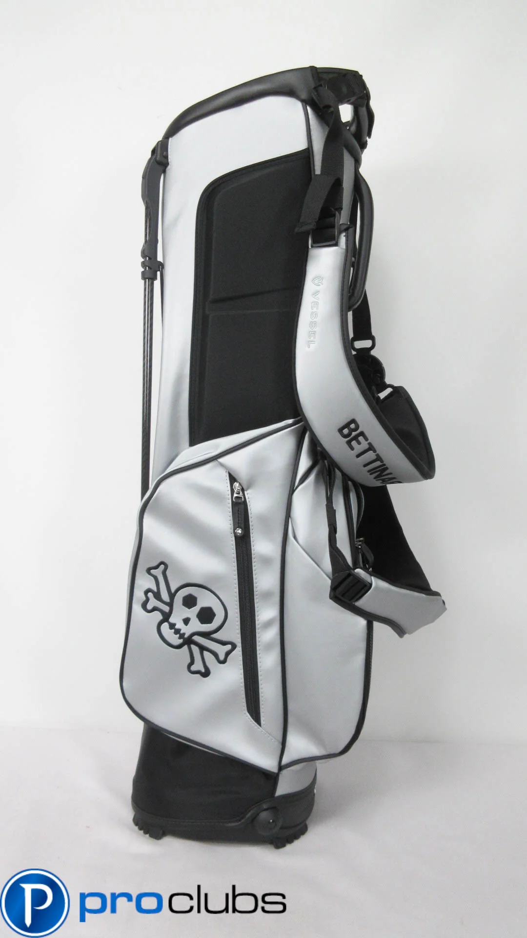 NEW BETTINARDI GRAY SKULL & BONES VESSEL STAND / CARRY BAG - Image 3