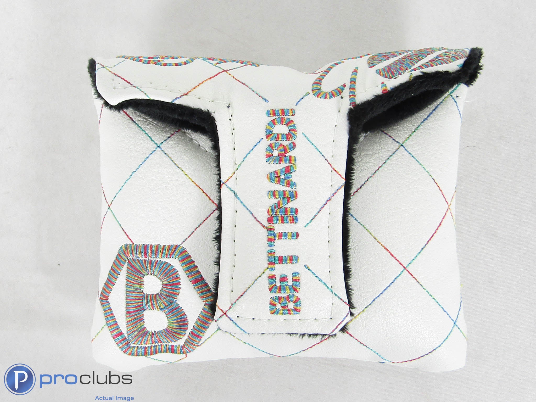 New! Bettinardi Rainbow Multi Icon Mallett Putter Headcover - 511202