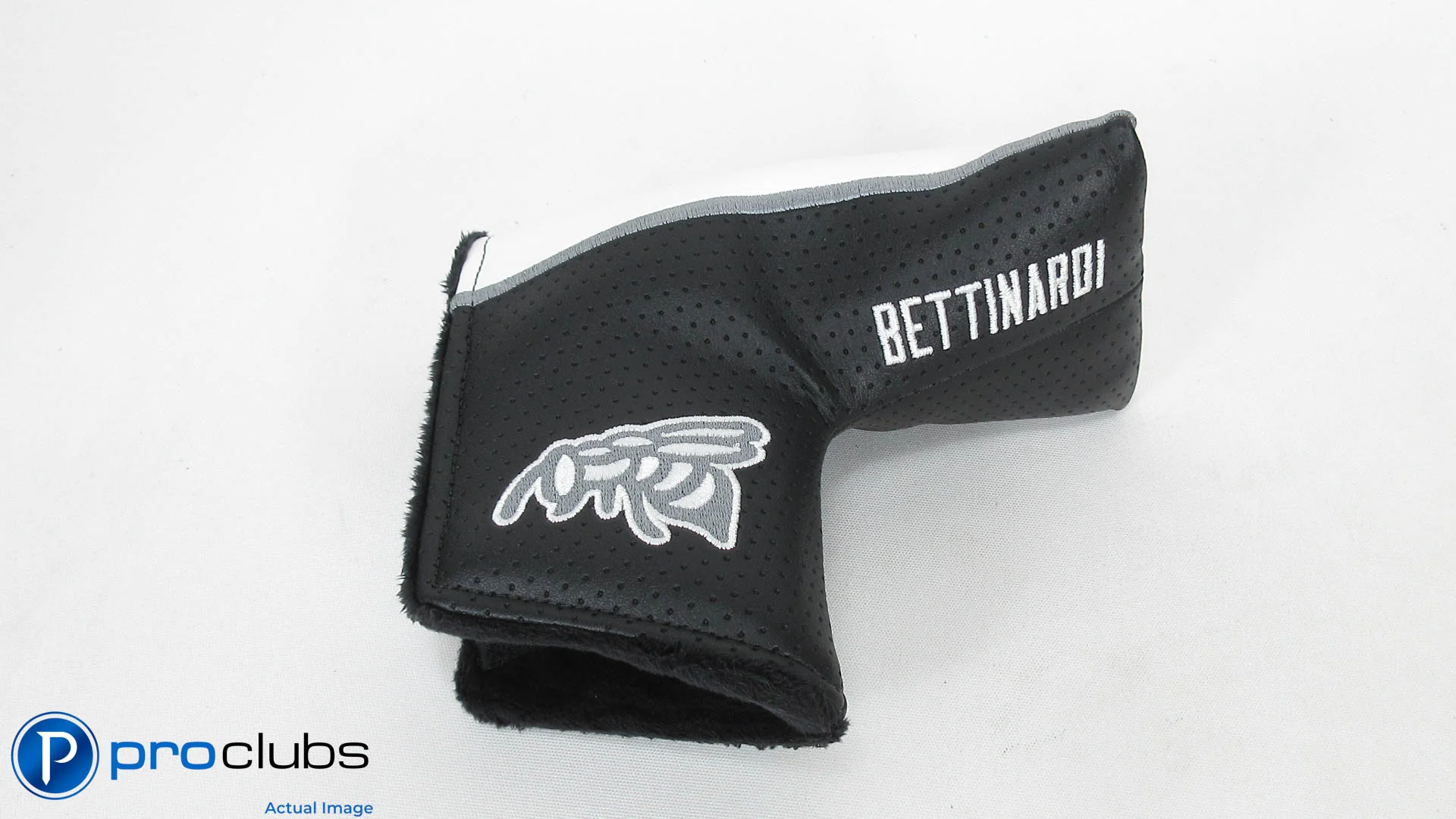 NEW BETTINARDI RETRO ORIGINAL RJB WHITE / BLACK BLADE PUTTER HEADCOVER #344328 - Image 3
