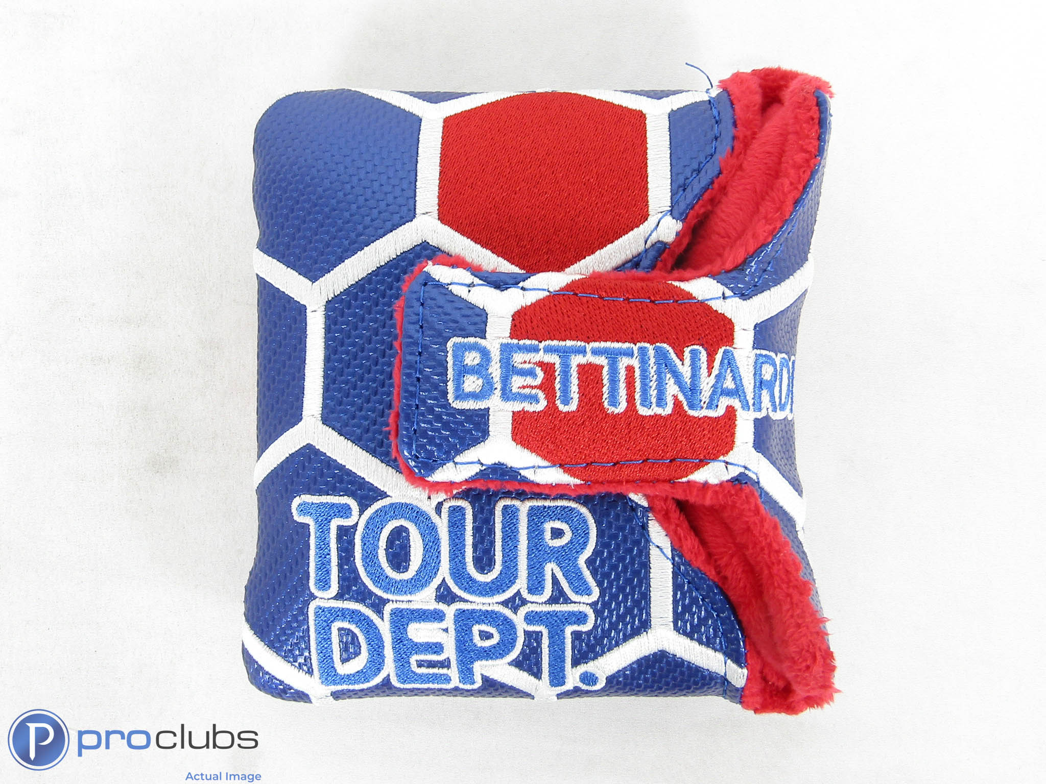 Rare! Bettinardi Tour Dept Honeycomb Blue/Red/White Mallet Putter Cover - 507683