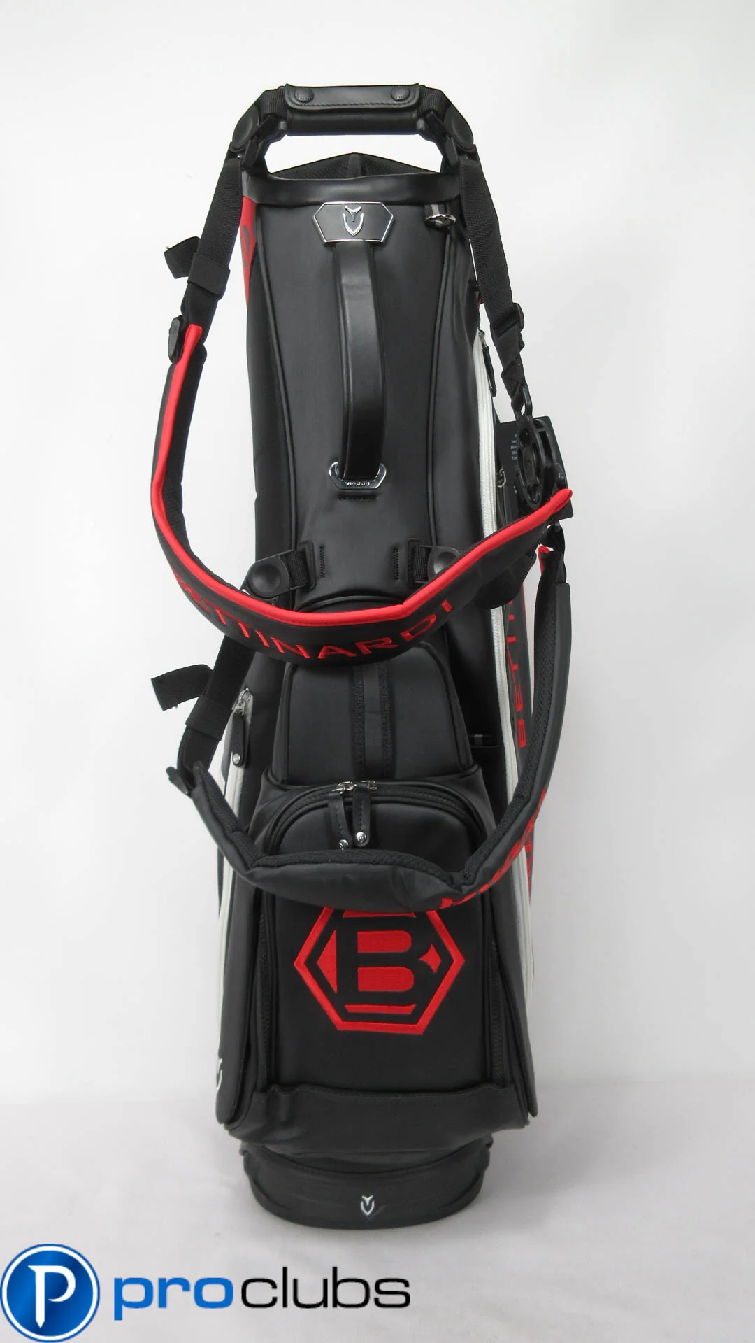 NEW BETTINARDI X COBRA VESSEL PLAYER IV BLACK / RED STAND BAG - Image 3