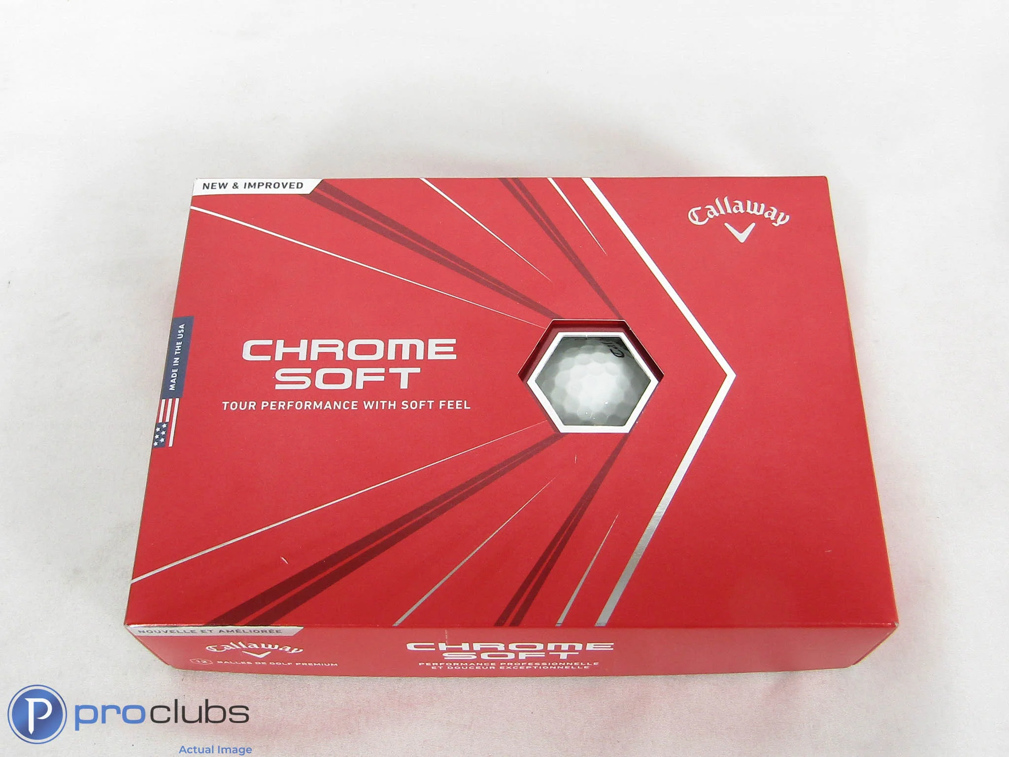 New! 1 Dozen Callaway 2020 Chrome Soft Golf Balls (White) - 507551 - Image 2