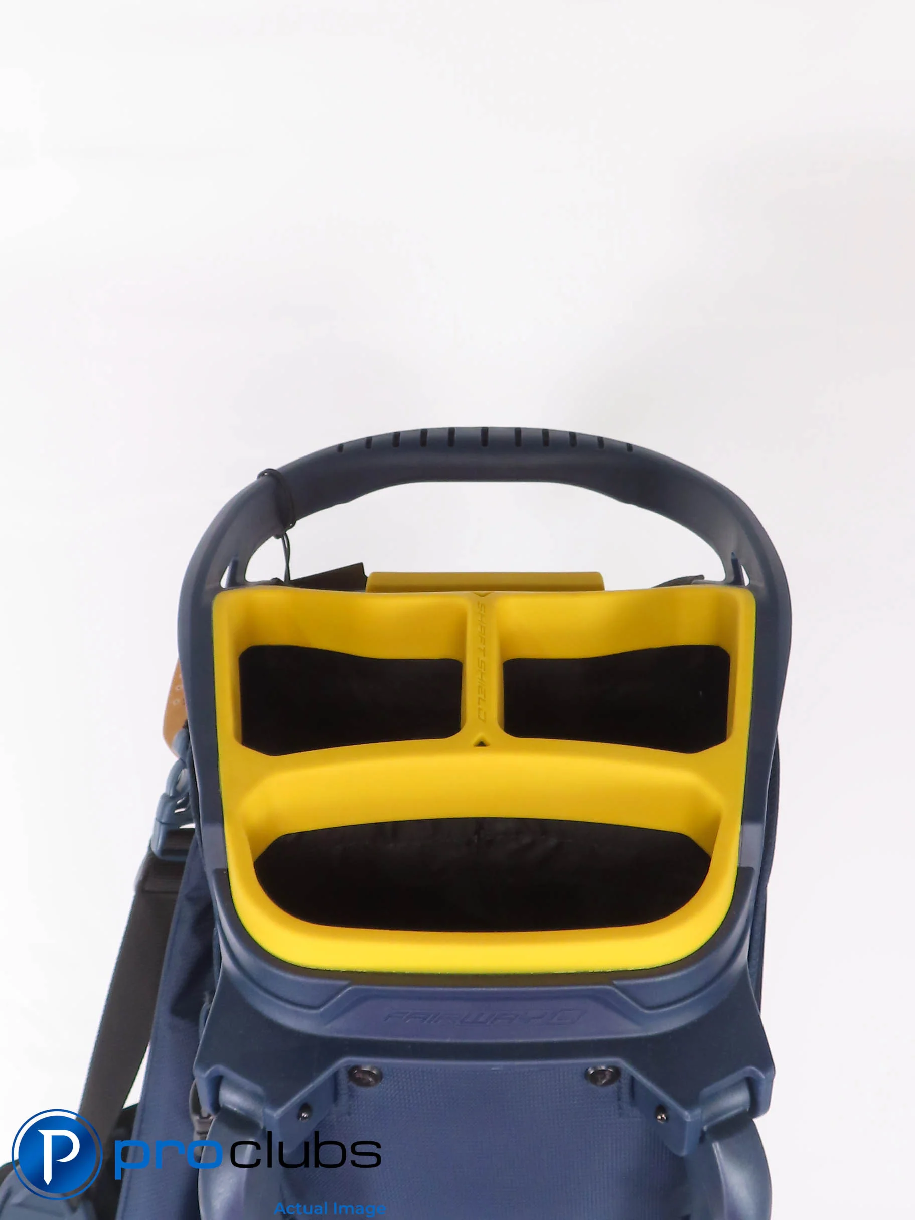 New! Callaway Fairway C 4-Way Stand Bag w/Rainhood - Navy / Gray / Yellow 459346 - Image 5