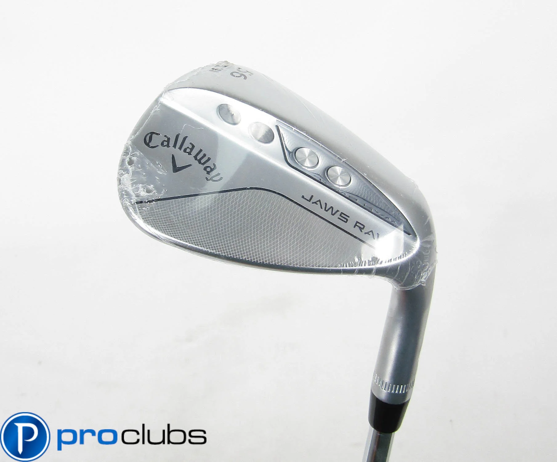 NEW CALLAWAY JAWS RAW CHROME (W-GRIND 12*) 56* WEDGE STEEL STIFF FLEX #510469