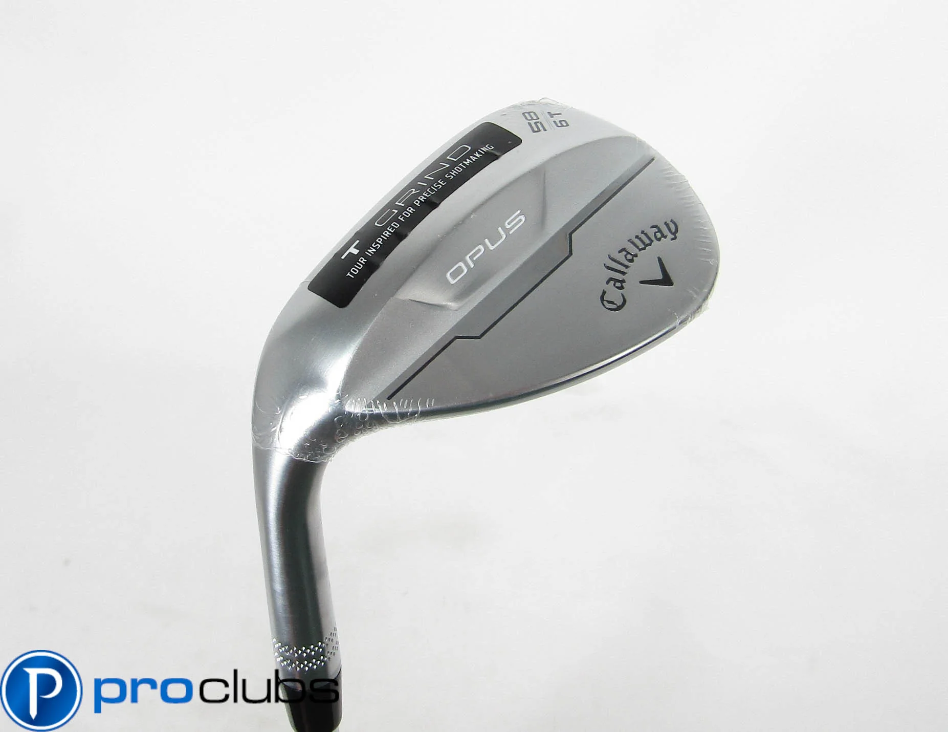 NEW LEFT HANDED CALLAWAY OPUS (T-GRIND 6*) 58* WEDGE STEEL STIFF FLEX #510414