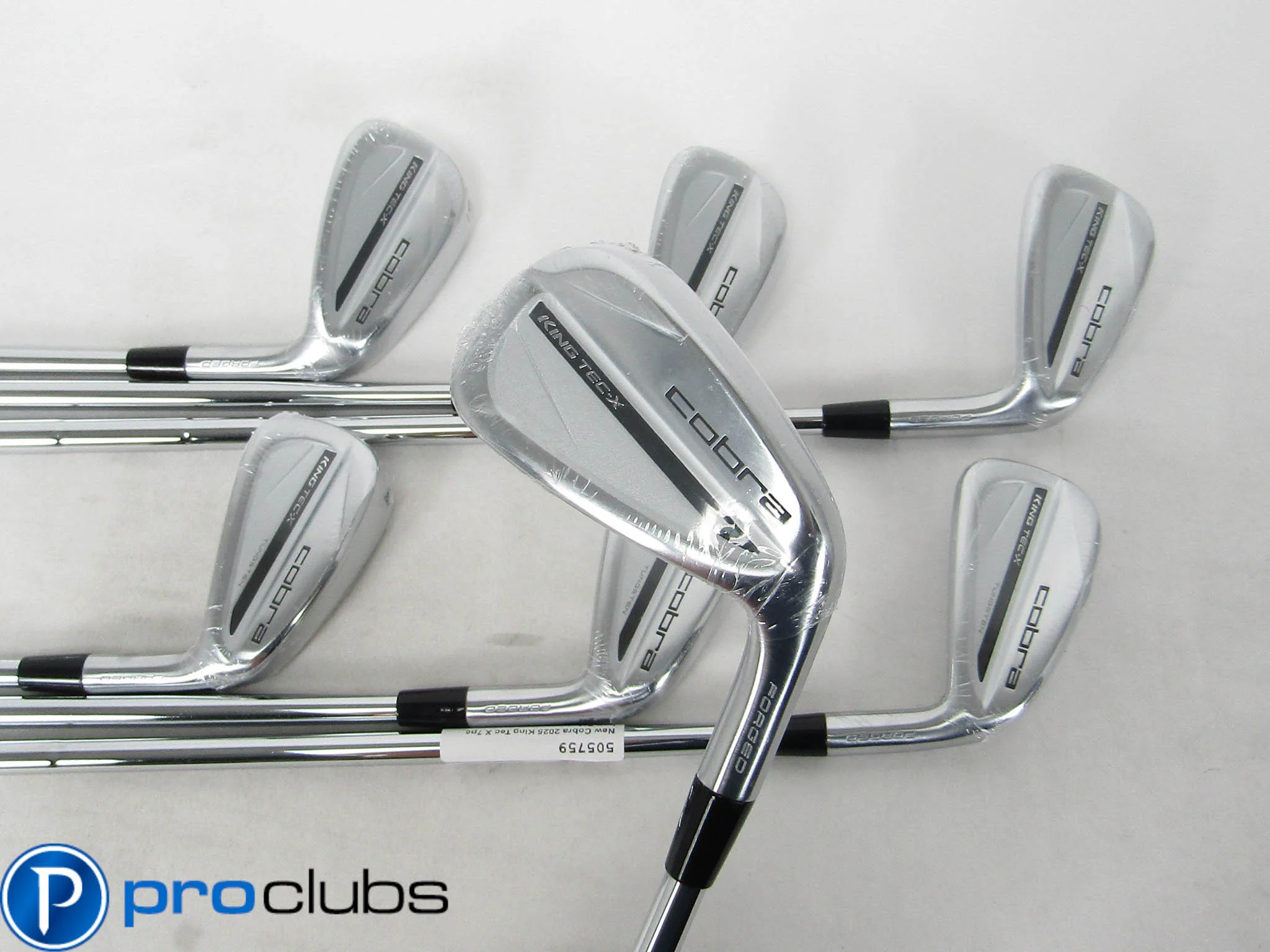 NEW COBRA '2025 KING TEC-X IRONS 5-PW,GW STEEL DYNAMIC GOLD 105 STIFF (3* FLAT)